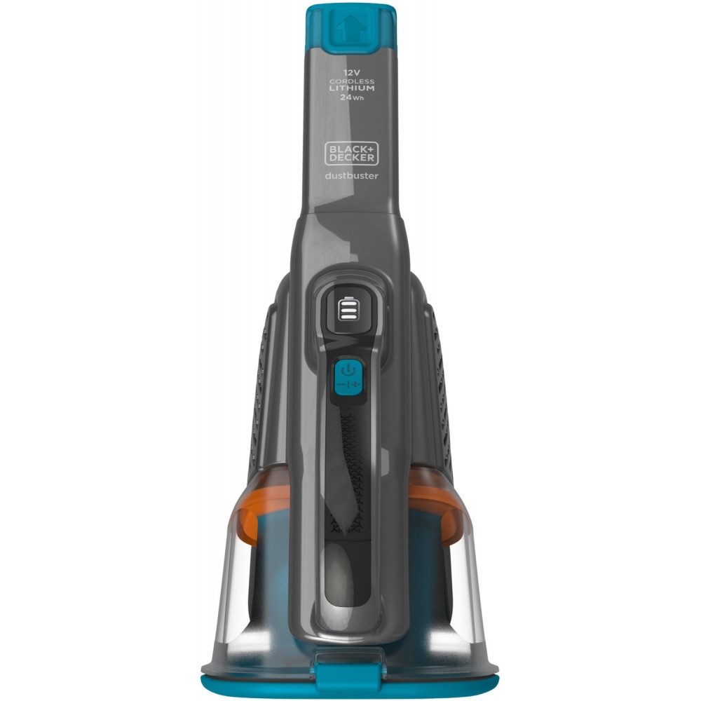 Black + Decker Akku-Handstaubsauger BHHV320J Dustbuster - Handstaubsauger - titanium/blau, beutellos – Bild 4 von 5