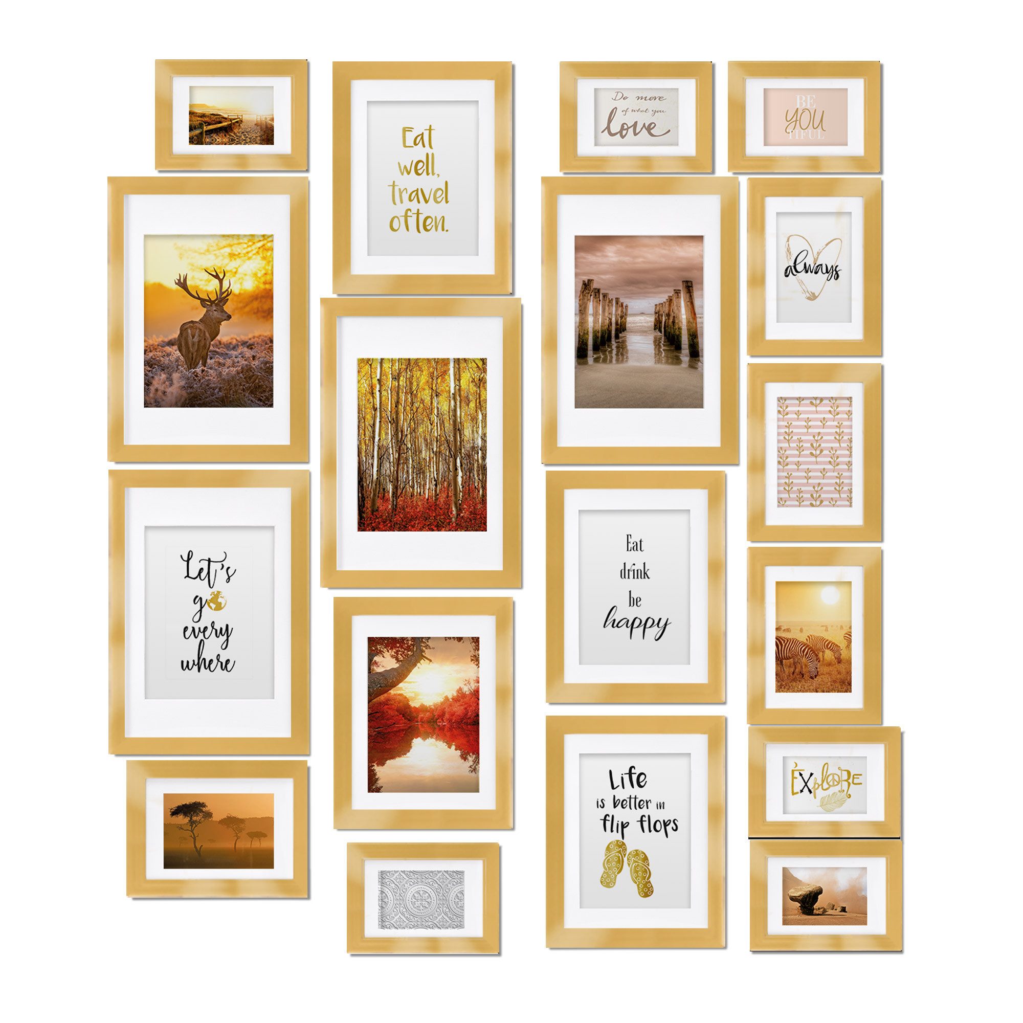 bomoe Bilderrahmen, (18 St), Bomoe Passion Bilderrahmen 36x24x27cm