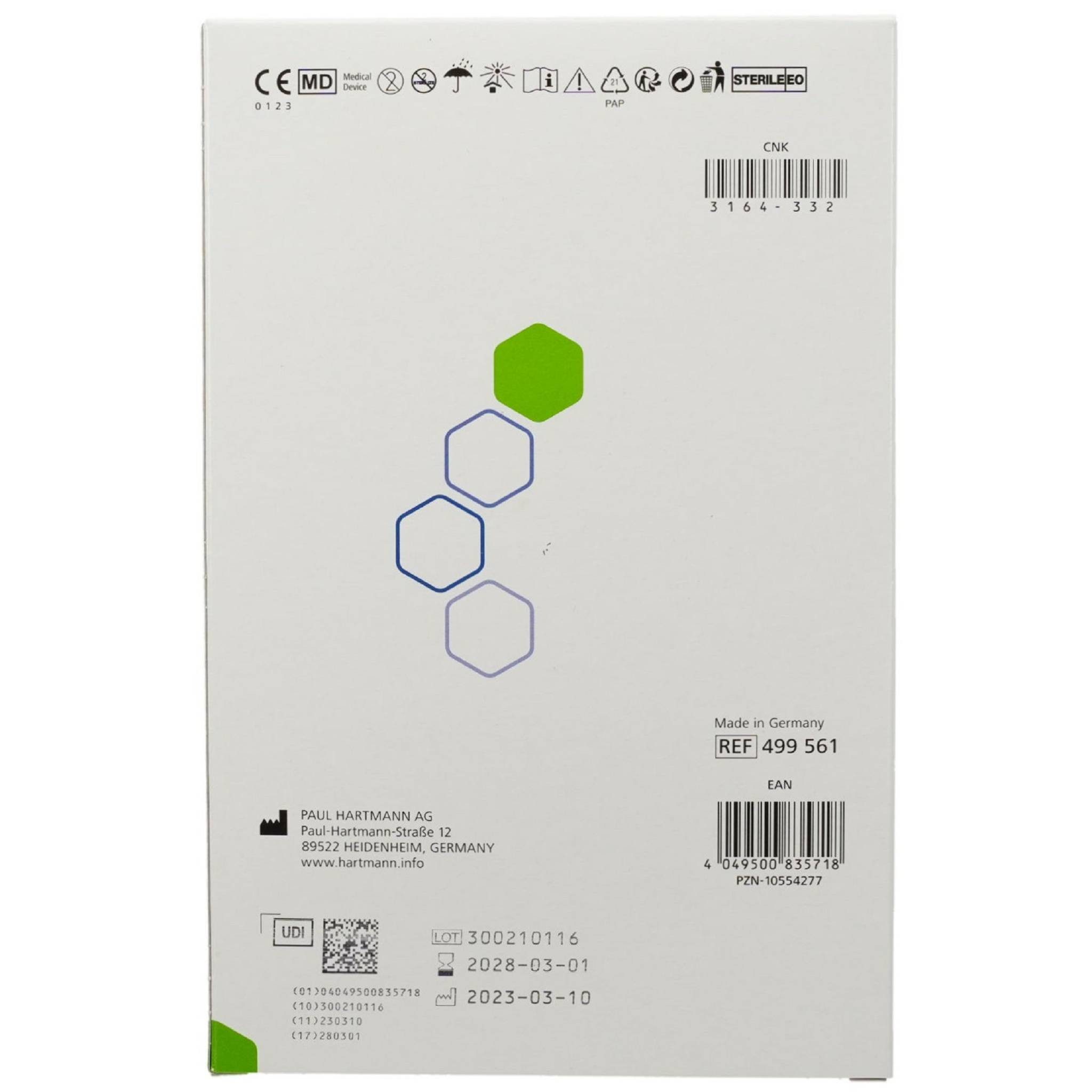 HARTMANN Wundpflaster Silicone steril 7,5x10 cm Kompressen