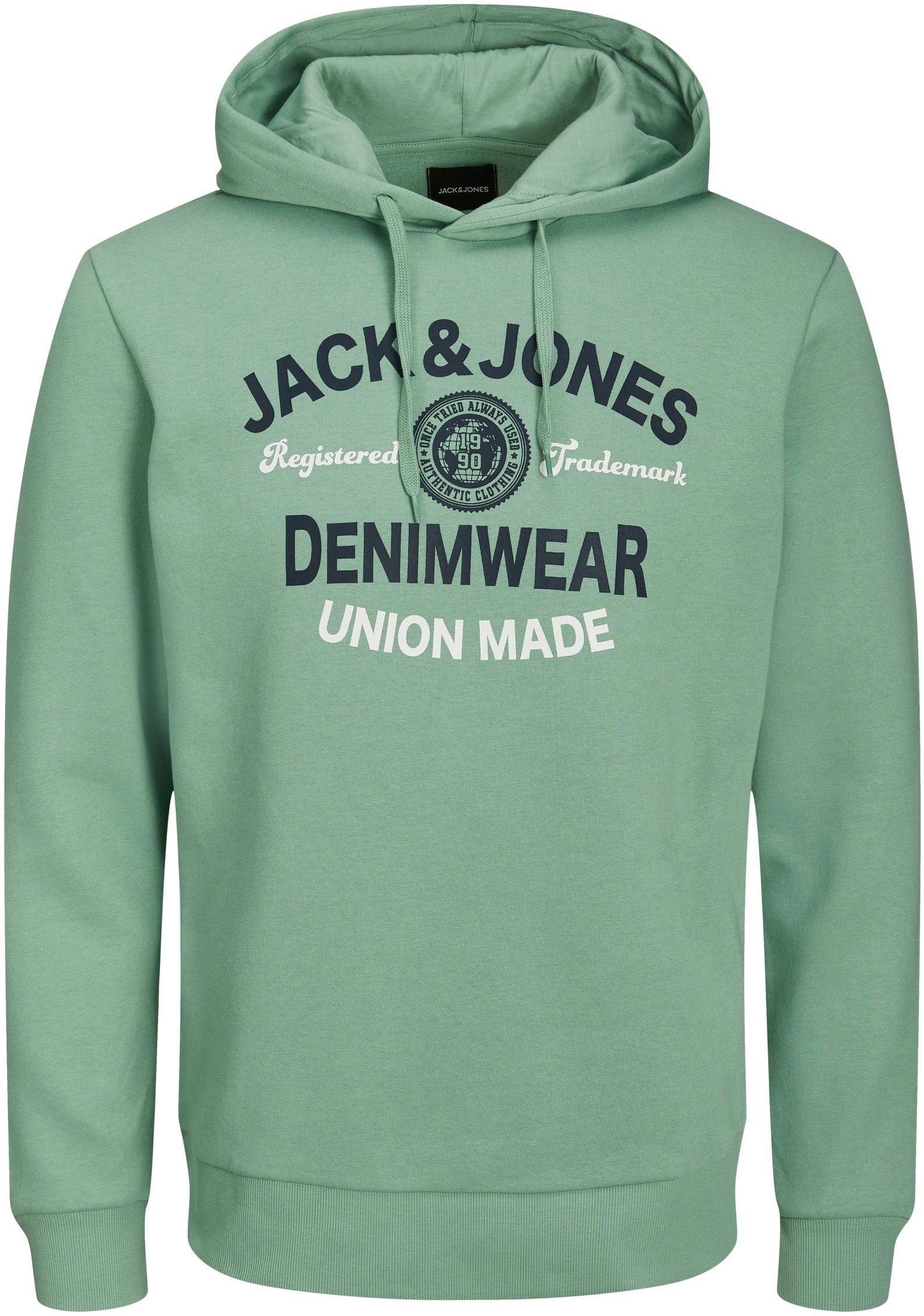 HOOD SWEAT Jones green Kapuzensweatshirt LOGO & granite Jack