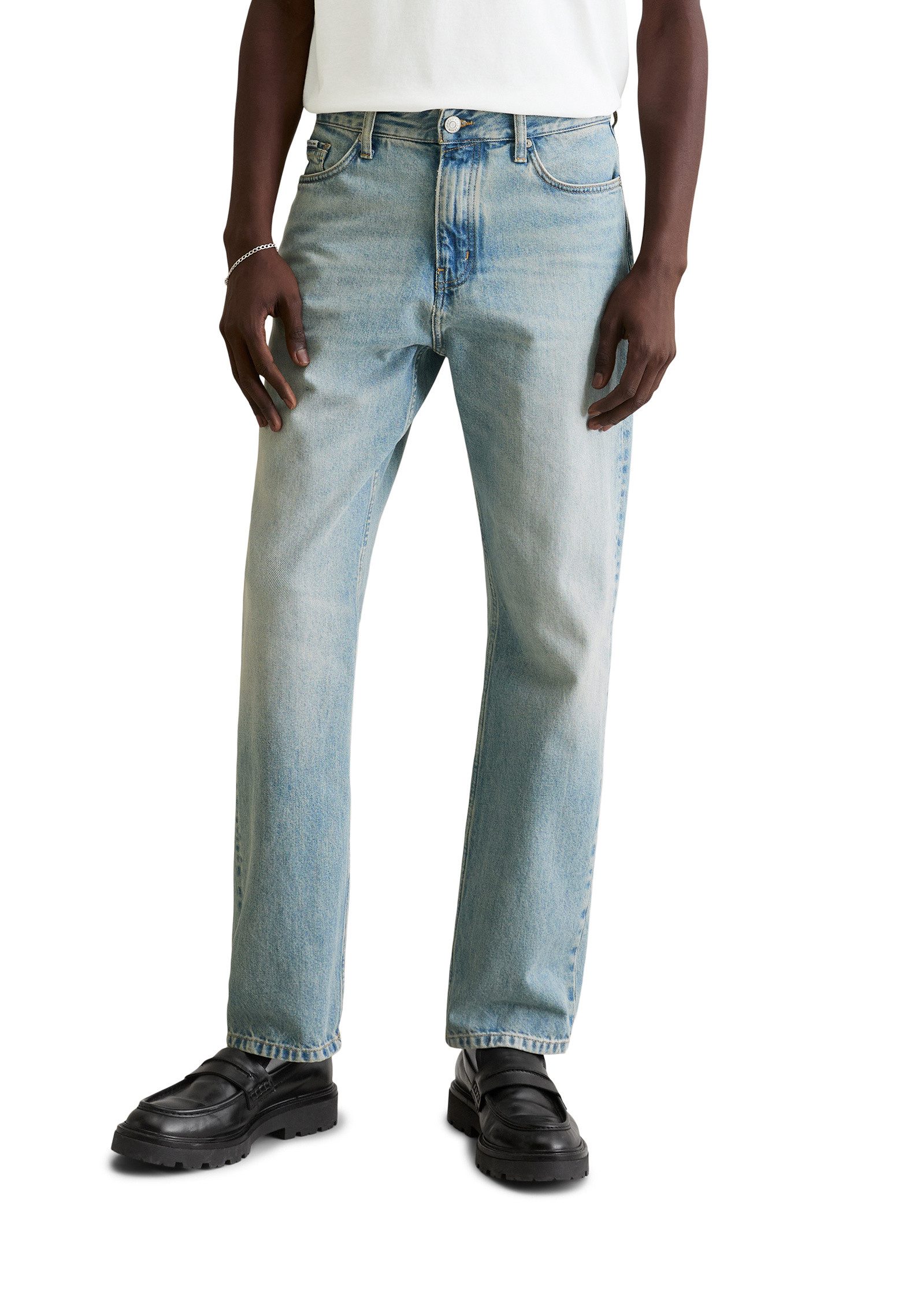 Relax-fit-Jeans aus reiner Bio-Baumwolle