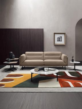 JVmoebel Wohnzimmer-Set Sofagarnitur Couch Polster Ledersofa Italienische Möbel Sofa Prianera