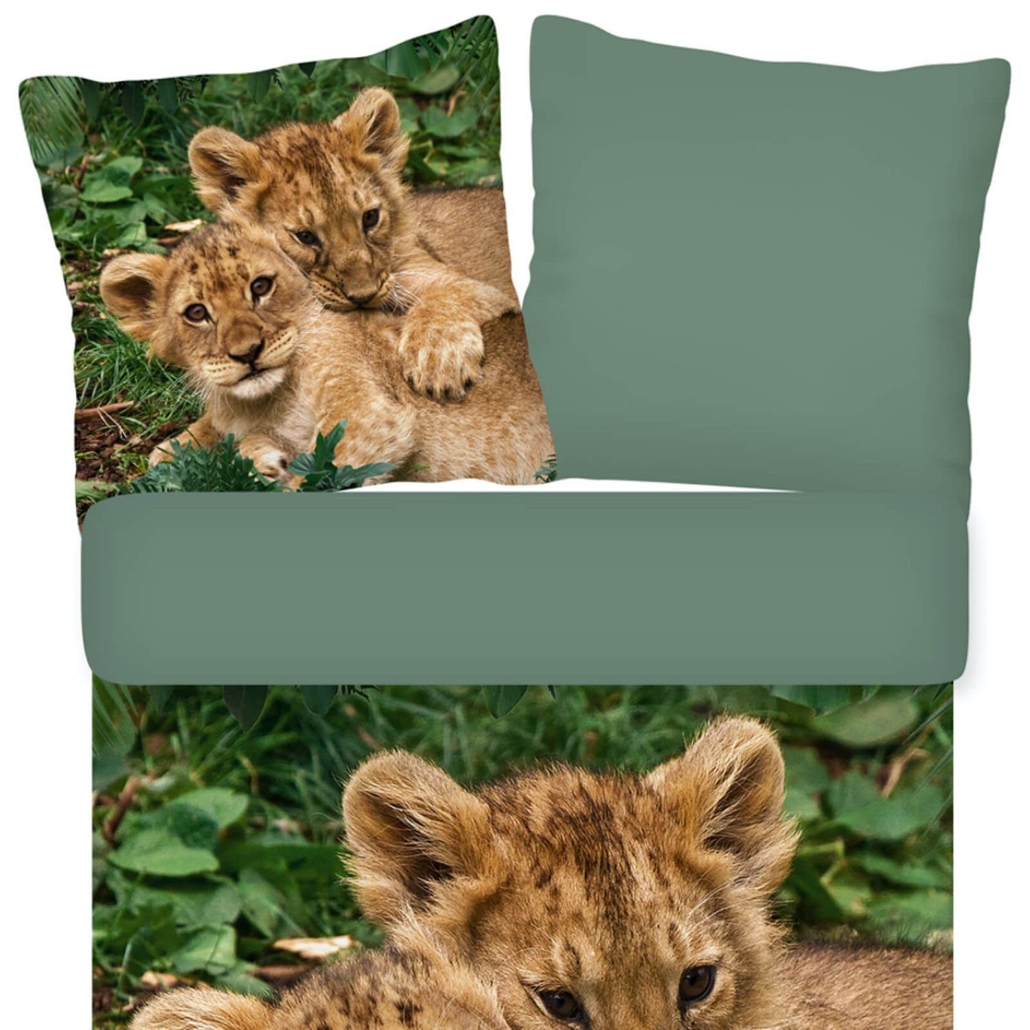 ESPiCO Kinderbettwäsche Babylöwen Trendy Bedding, Renforcé, günstig online kaufen