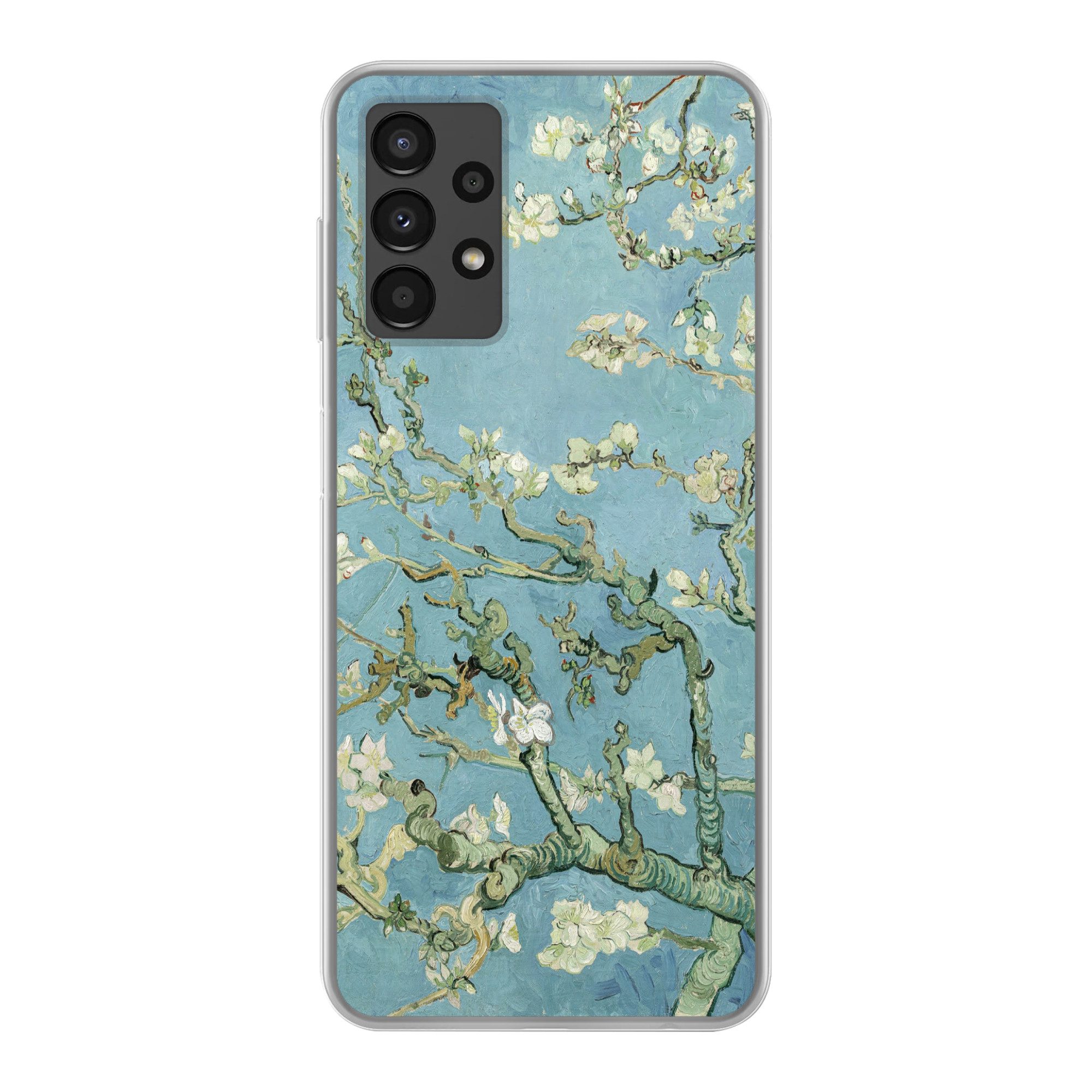 MuchoWow Handyhülle für Samsung Galaxy A13 4G Mandelblüte - Van Gogh - Kunst, Smartphone-Bumper, Print, Handy Schutzhülle Dünn
