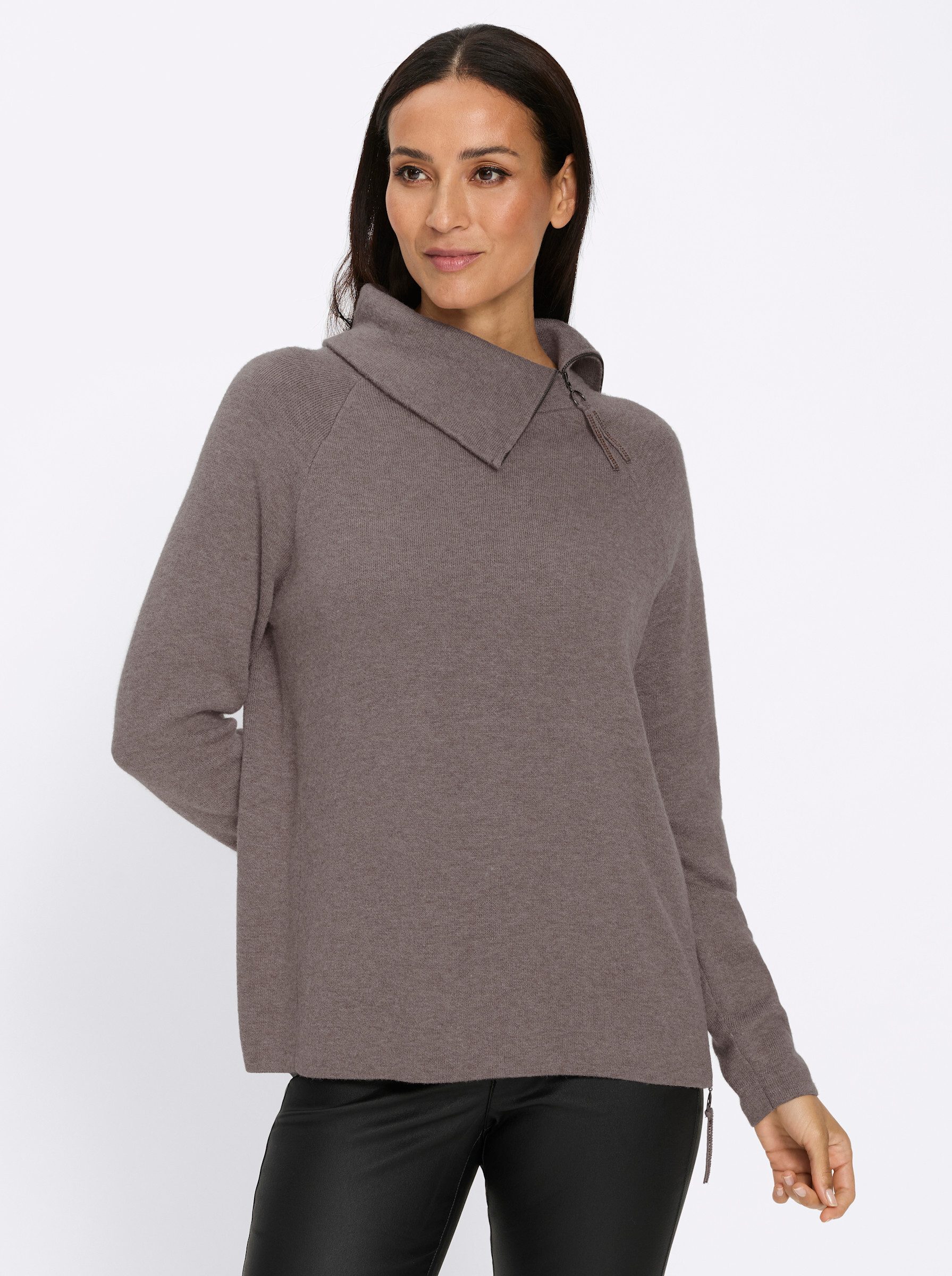 Strickpullover Pullover Langarm Jacquard