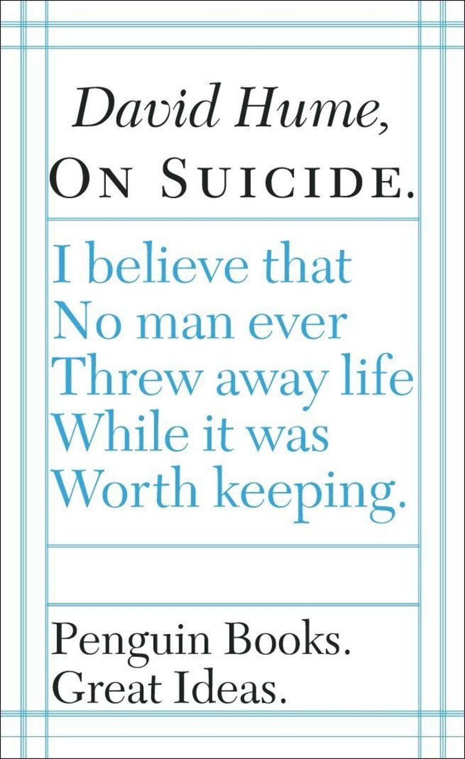 On Suicide / David Hume