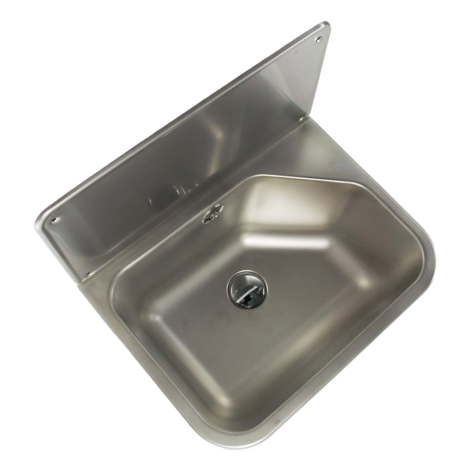 Haas Otto Waschbecken Edelstahl-Universal-Ausgussbecken „Wolfgang“, mit Klick-Komfort