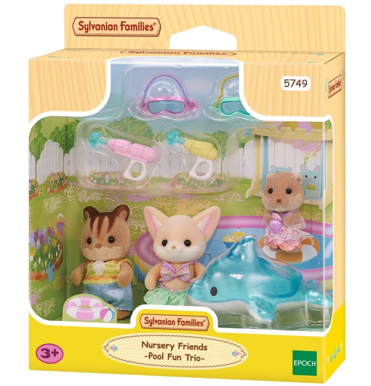 Babypuppe Sylvanian Families 5749 - Nursery Friends Pool Fun Trio, Erlebnis günstig online kaufen