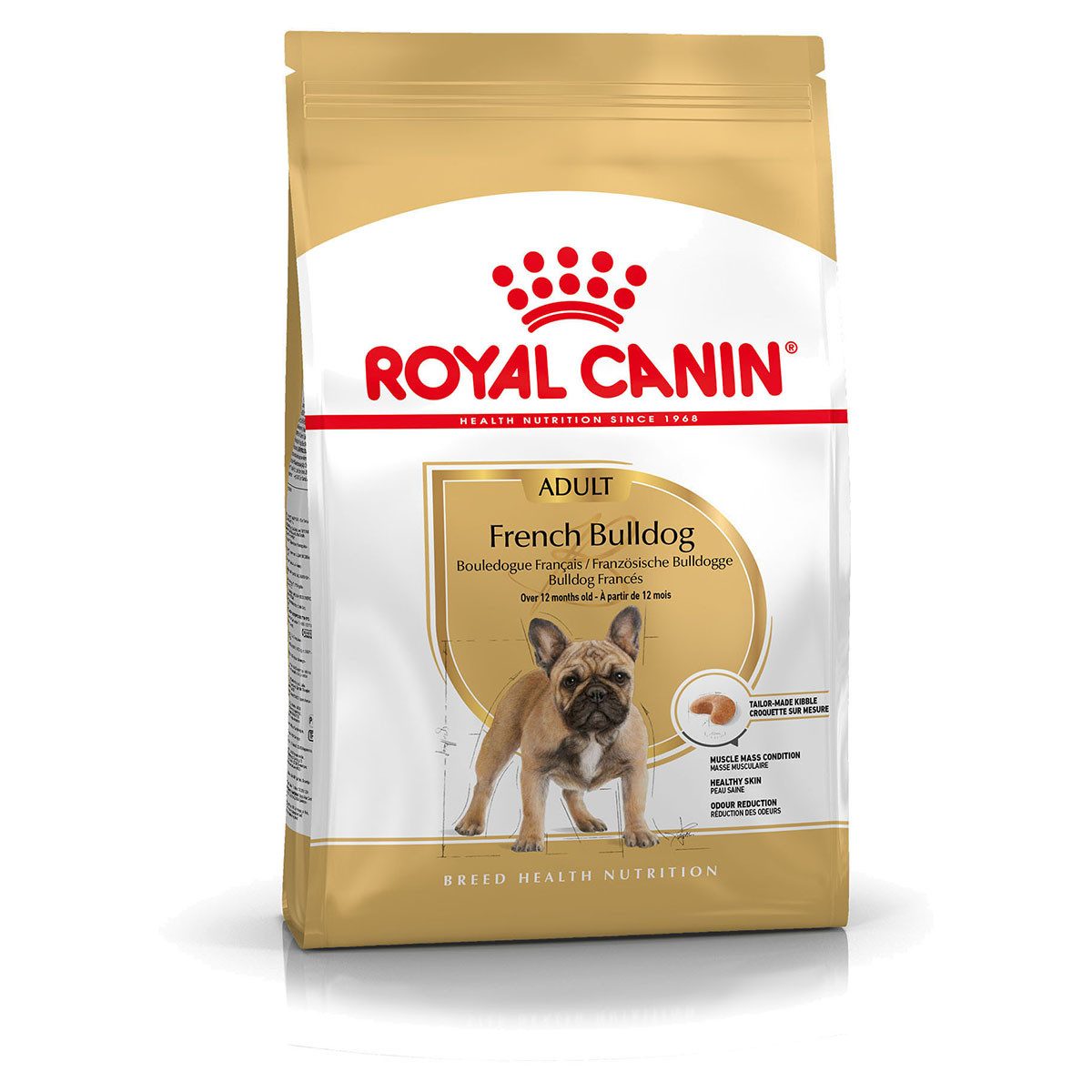 Royal Canin Breed Französische Bulldogge Adult 3 kg, Trockenfutter für: Hund