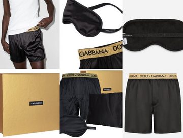 DOLCE & GABBANA Shorts Dolce & Gabbana Pillow Blindfold Eye Mask Bag Pyjama Pants Kissen Pyja