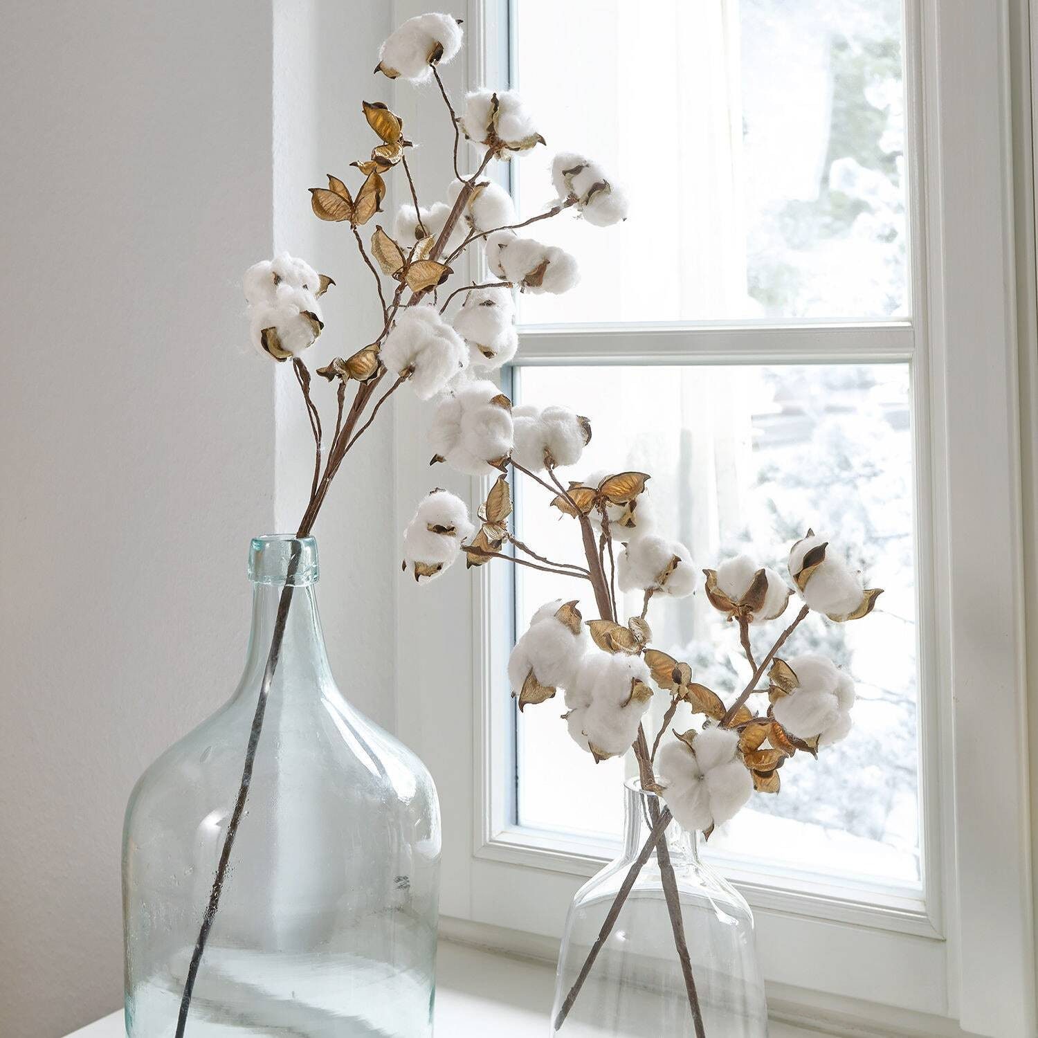 Kunstblume Zweig 3er Set Sauves weiß, Mirabeau, Höhe 72.0 cm günstig online kaufen