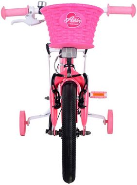 TPFSports Kinderfahrrad Volare Ashley 14 Zoll mit Rücktritt + Handbremse, 1 Gang, (Mädchen Fahrrad - Rutschfeste Sicherheitsgriffe), Kinder Fahrrad 14 Zoll mit Stützräder Laufrad Mädchen Kinderrad