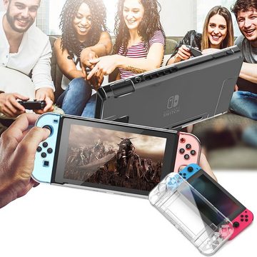 Tadow Für Nintendo Schutzhülle, voller Umschlag, Schutzfolie,Hartschalenetui Zubehör Nintendo (Kompatibel mit Nintendo SWITCH-Konsolen All-inclusive-Transparenthülle)