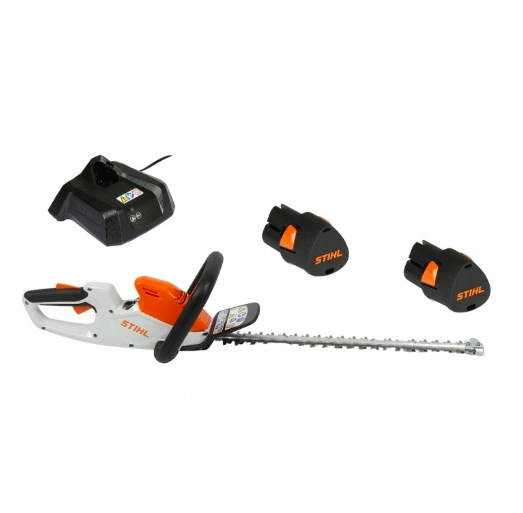 STIHL Akku-Heckenschere HSA 40, Set mit 2x Akku AS 2 und Ladegerät AL 1