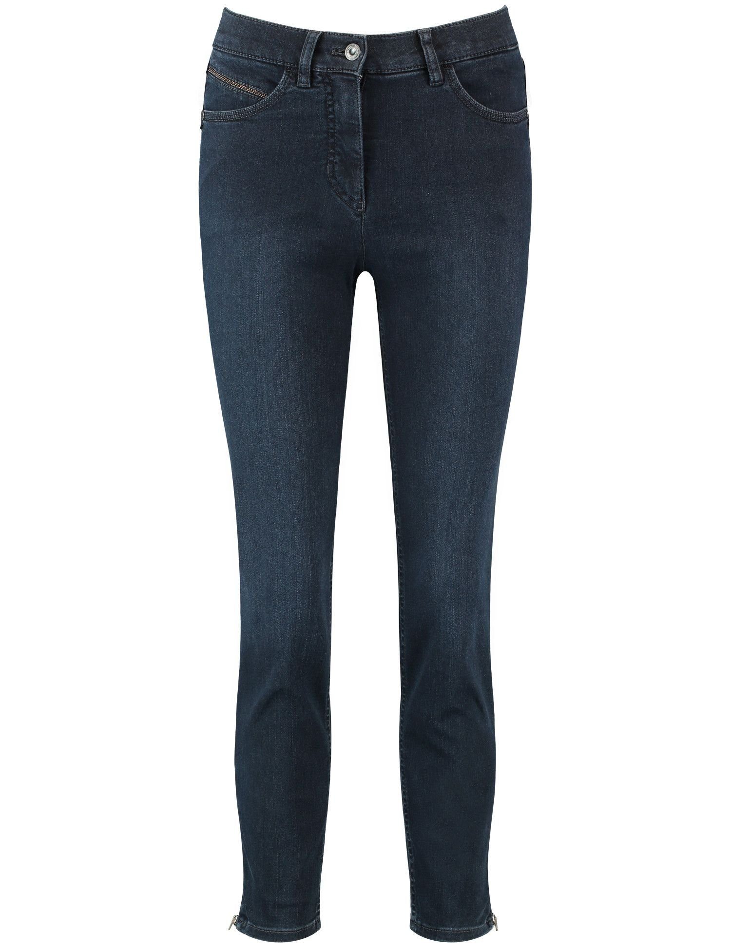 GERRY WEBER 5-Pocket-Jeans 863003 BLACK BLUE MIT USE