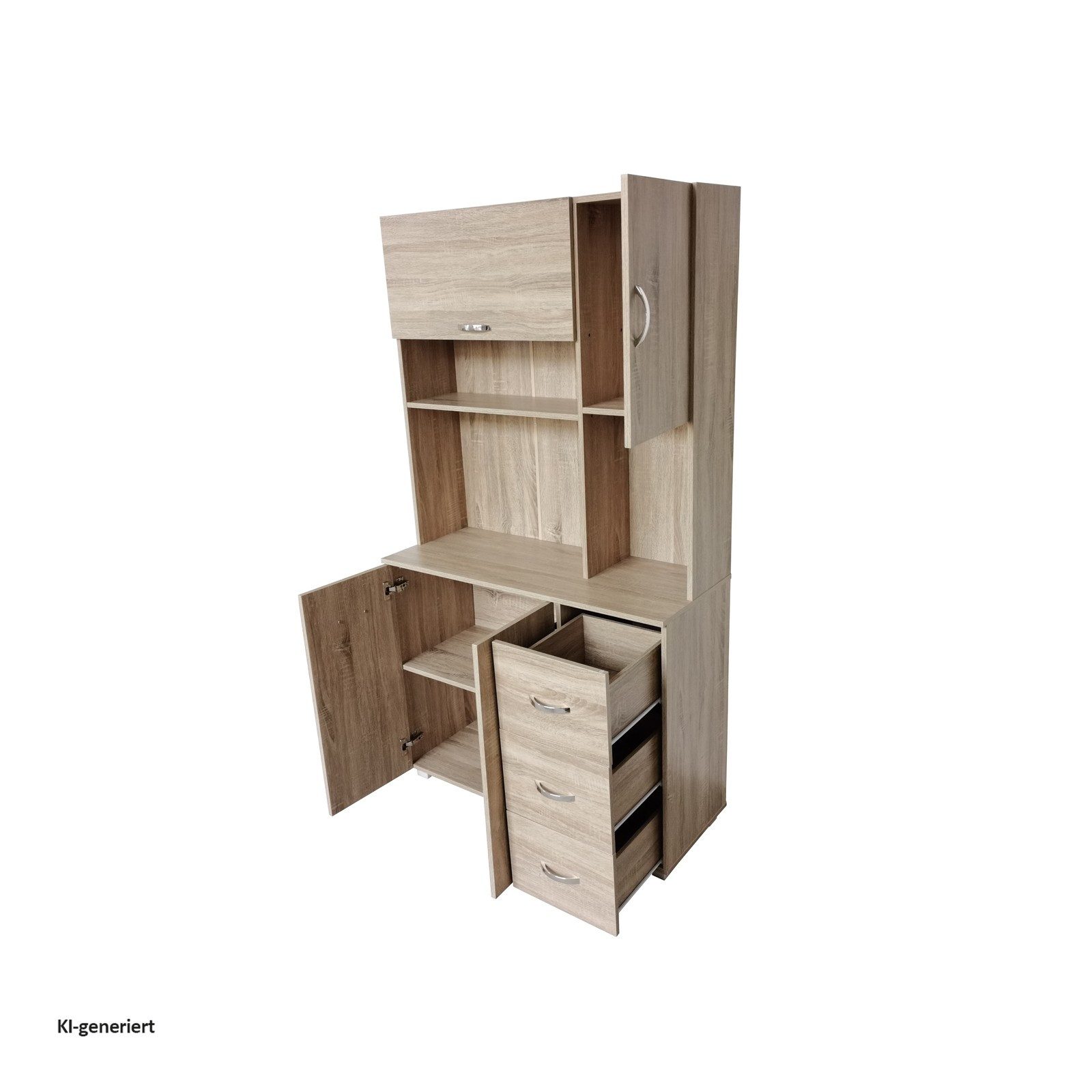 HTI-Line Hochschrank Küchenschrank Blanca (Stück, 1-St., 1x Schrank Blanca, ohne Dekoration) Küchenbuffet – Bild 4 von 4