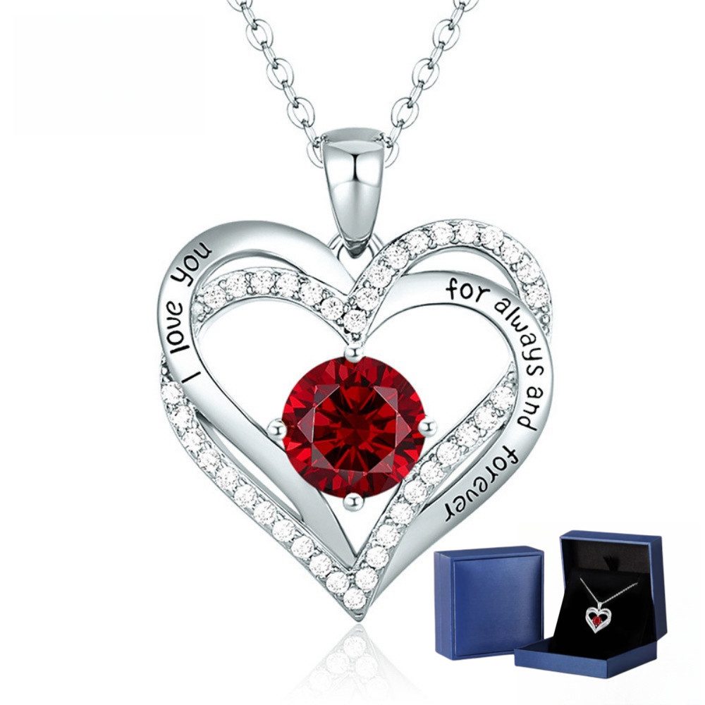 PFCTART Herzkette 925 Sterling Silber Herz-Anhänger Halskette (für sie Freu günstig online kaufen