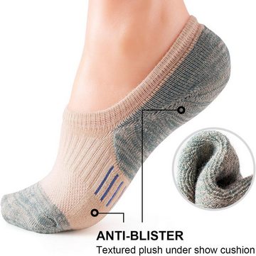 Alster Herz Füßlinge 3 oder 5x Premium Damen Füßlinge Invisible Frottee Sneakersocken A0531 (3-Paar) 35-42, hoher Tragkomfort, ideal für den Alltag