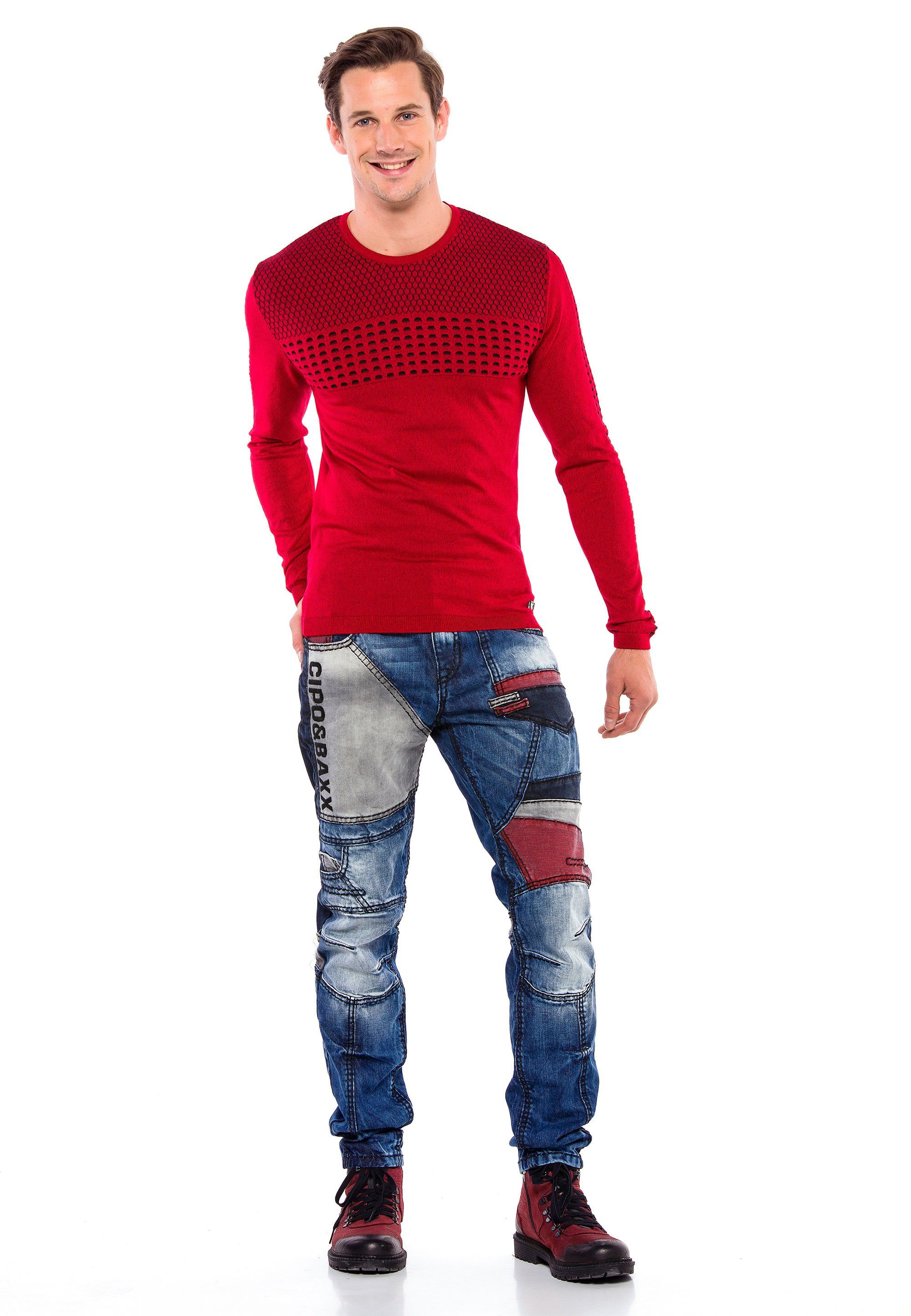 Jeans & im Cipo Design extravaganten Bequeme Baxx