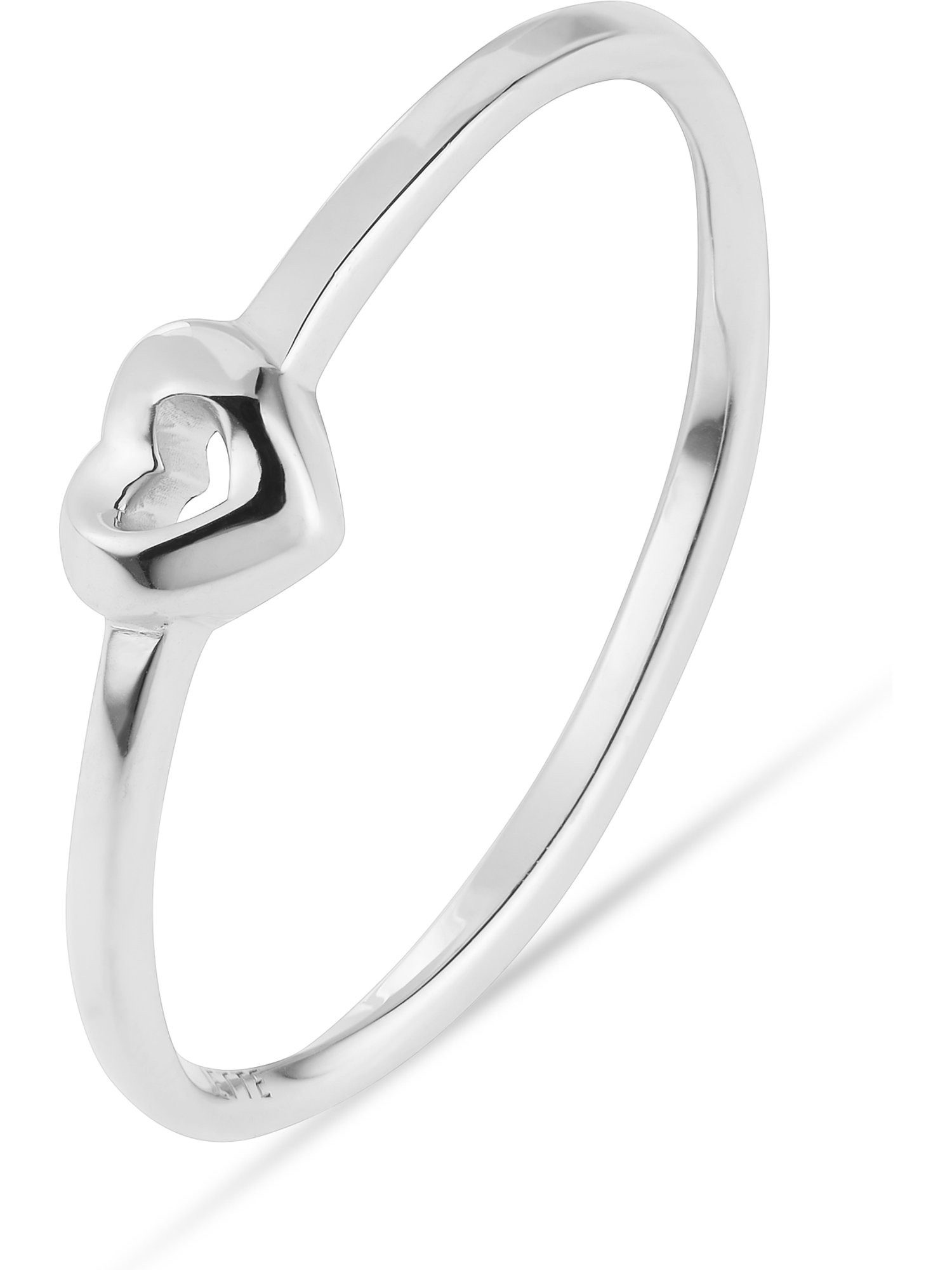 JETTE Silberring JETTE Damen-Damenring 925er Silber, recycelt Herz