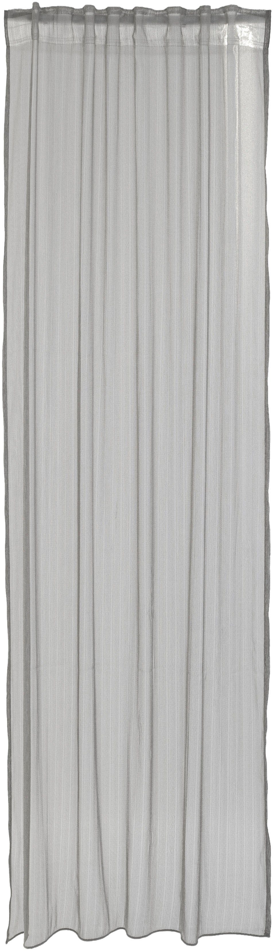 HOMING Gardine Nian (1 St), verdeckte Schlaufen, halbtransparent, Voile, Fertigschal