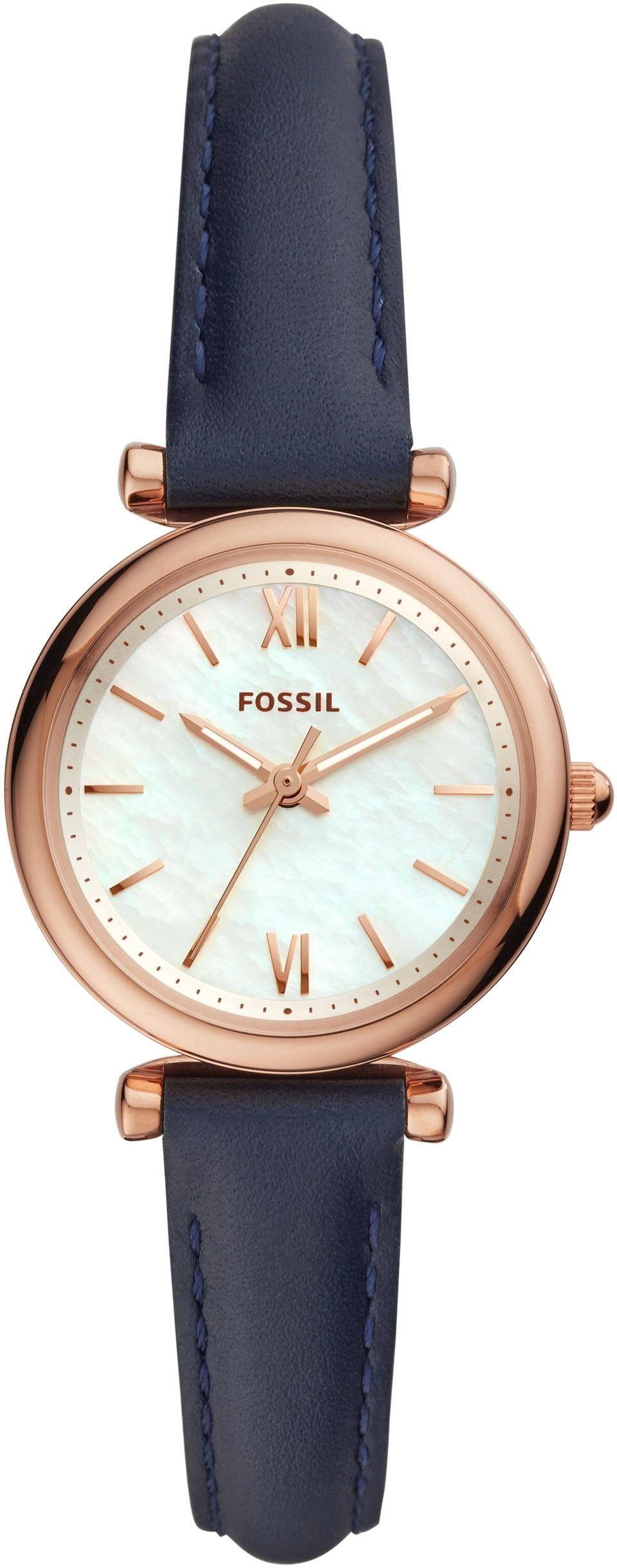 Fossil Quarzuhr CARLIE ES4502, Armbanduhr, Damenuhr, Perlmutt-Zifferblatt, günstig online kaufen