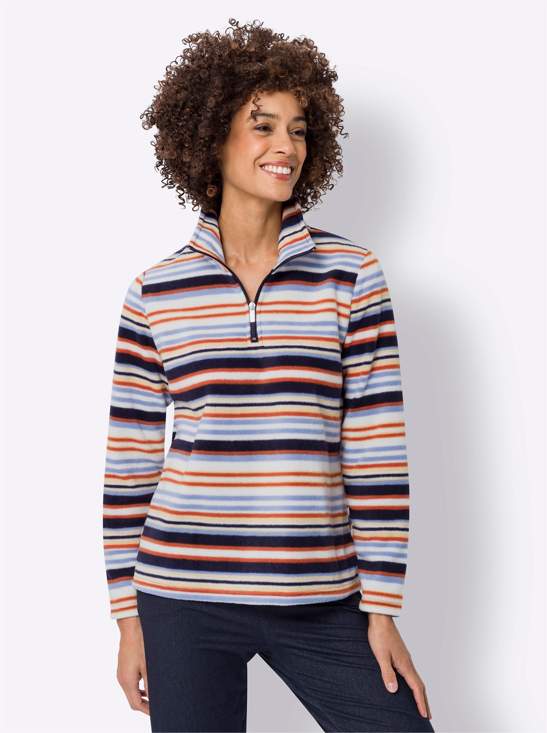 Sieh an! Fleeceshirt Fleeceshirt Länge ca. günstig online kaufen