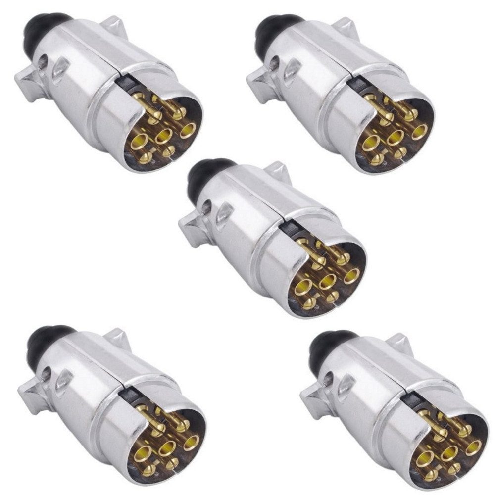 Knott Anhänger 5x Kabelstecker 7pol Metall Wohnwagen Anhänger Stecker Anhängerstecker