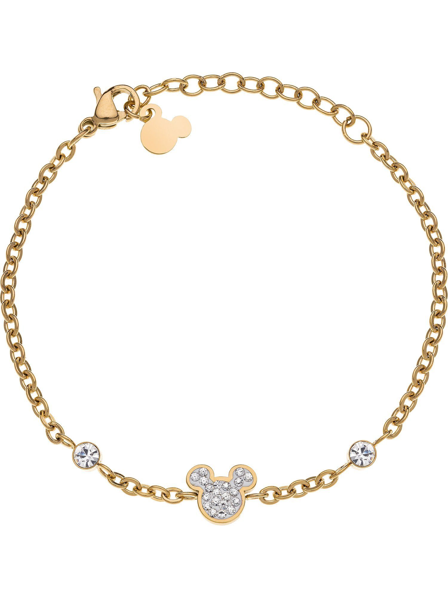 DISNEY Jewelry Silberarmband Disney Mädchen-Armband Edelstahl Zirkonia, Trendig rosa