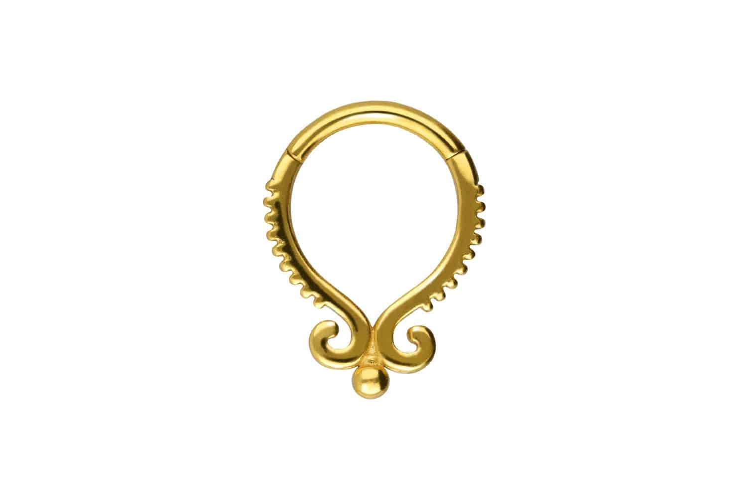 Nasenpiercing Chirurgenstahl Segmentring Clicker ORIENTALISCHES DESIGN