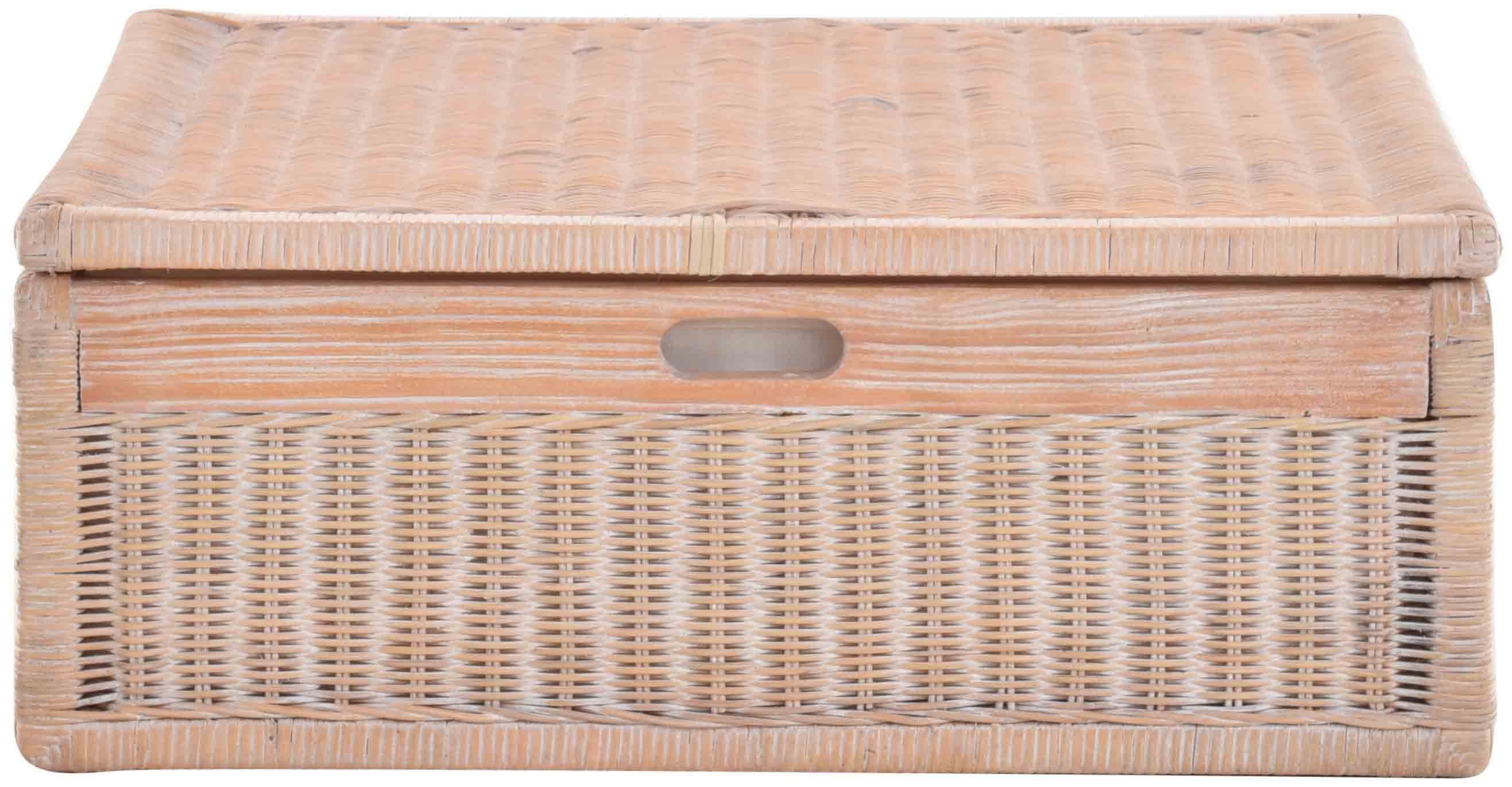 Krines Home Aufbewahrungskorb Großer Unterbett Schub aus Rattan 64x58x25cm günstig online kaufen