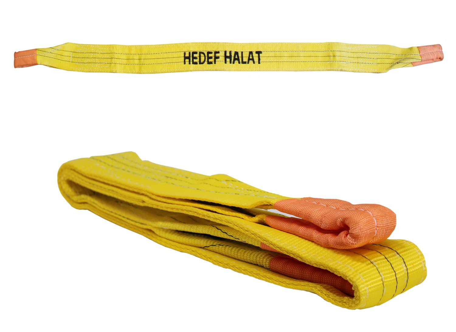 HEDEF 7/1 DIN 2 1492-1 Krangurt Meter Hebeband, Hebeband SF: Hebegurt Tonnen Abschleppgurt Polyestergurt EN Endschlaufen 3 HALAT mit