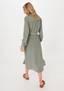 Hessnatur A-Linien-Kleid Midi Relaxed aus reinem Leinen (1-tlg)