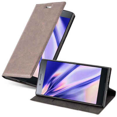 Cadorabo Handyhülle »Book Invis. Magnet«, Hülle für Sony Xperia XZ1 COMPACT Klappbare Handy Schutzhülle - mit Standfunktion und Kartenfach