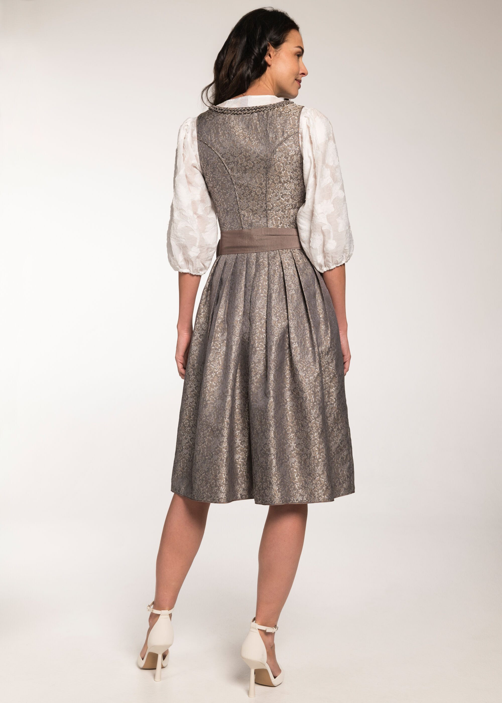 Spieth & Wensky Dirndl Gesia (1-tlg) glänzende Schürze