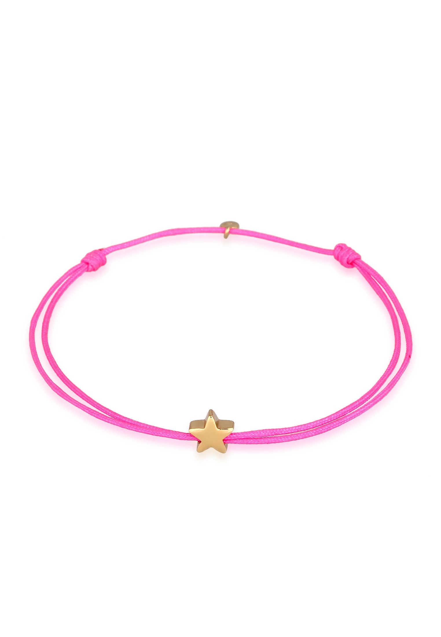 Armband Stern Astro Textilband 925 Silber