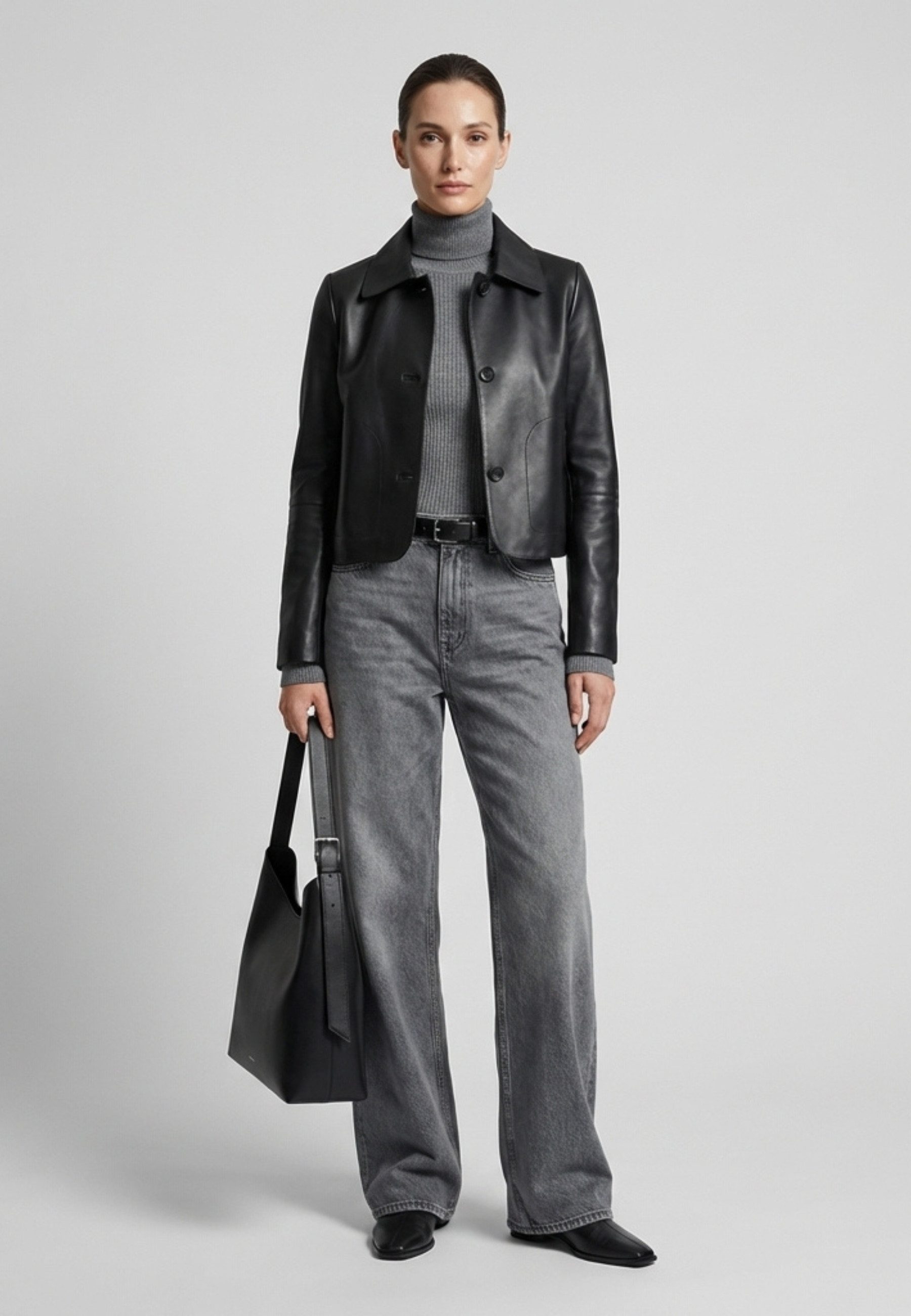 RICANO Lederjacke Jeena Hochwertiges Lamm Nappa Leder