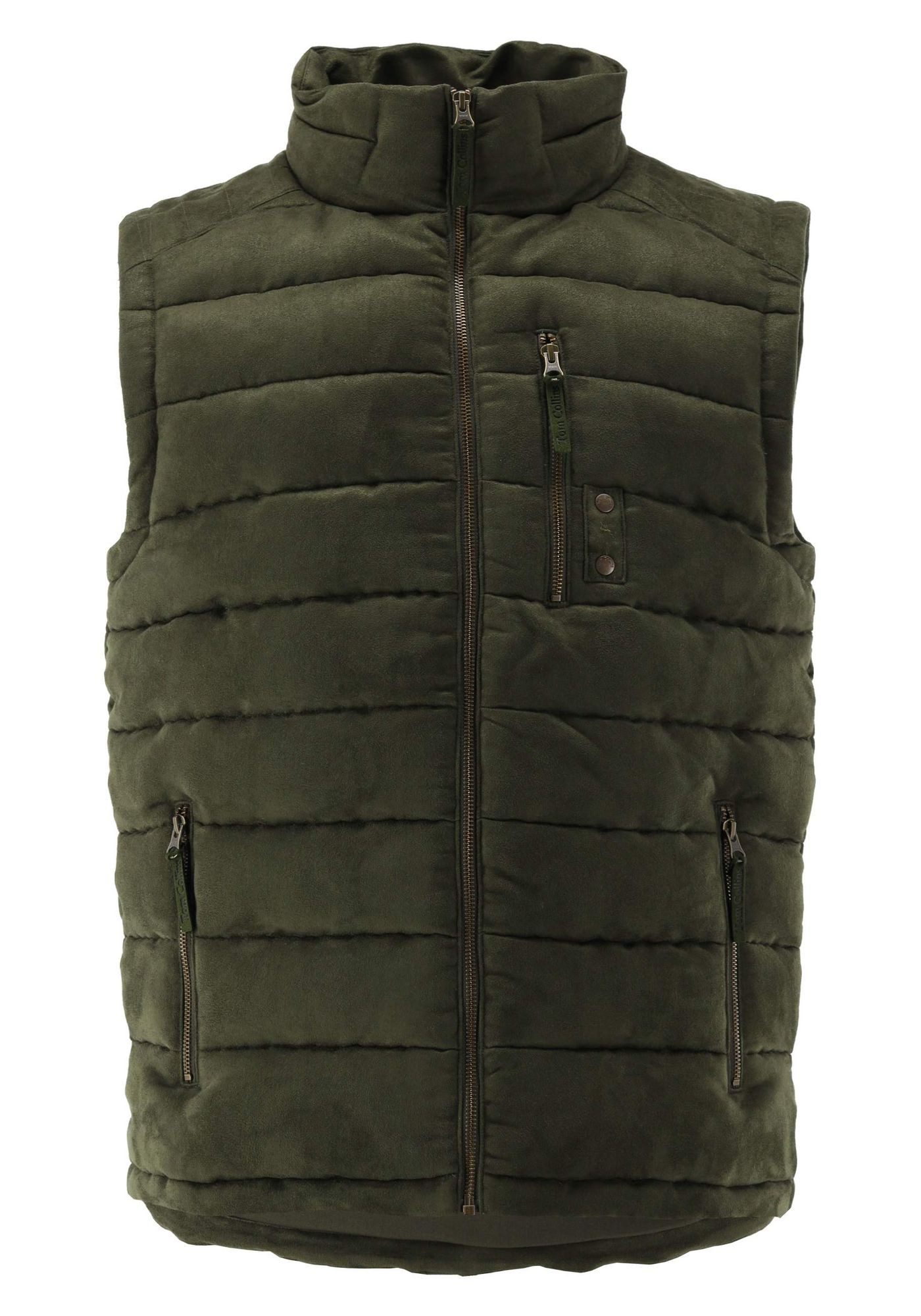 Tom Collins Kurzweste Hilo Regular Fit, Stehkragen, ärmellos, 3 Taschen