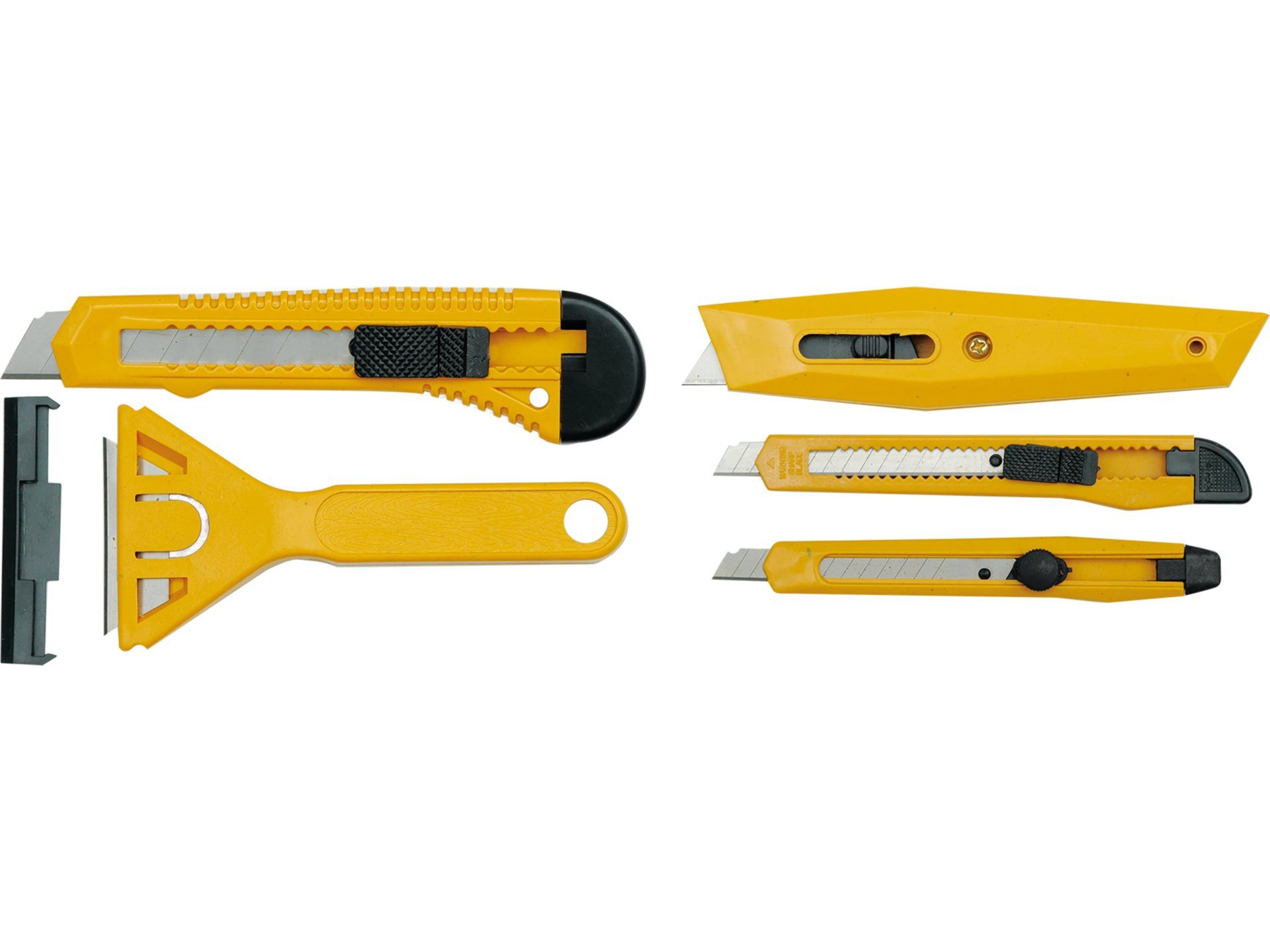 TRIZERATOP Cuttermesser Cutter-Messer Set mit Abbrechklingen, 5 Stück, (Cutter-Messer Set mit Abbrechklingen, 5 Stück, Cutter-Messer Set mit Abbrechklingen, 5 Stück), Qualitätswerkzeug