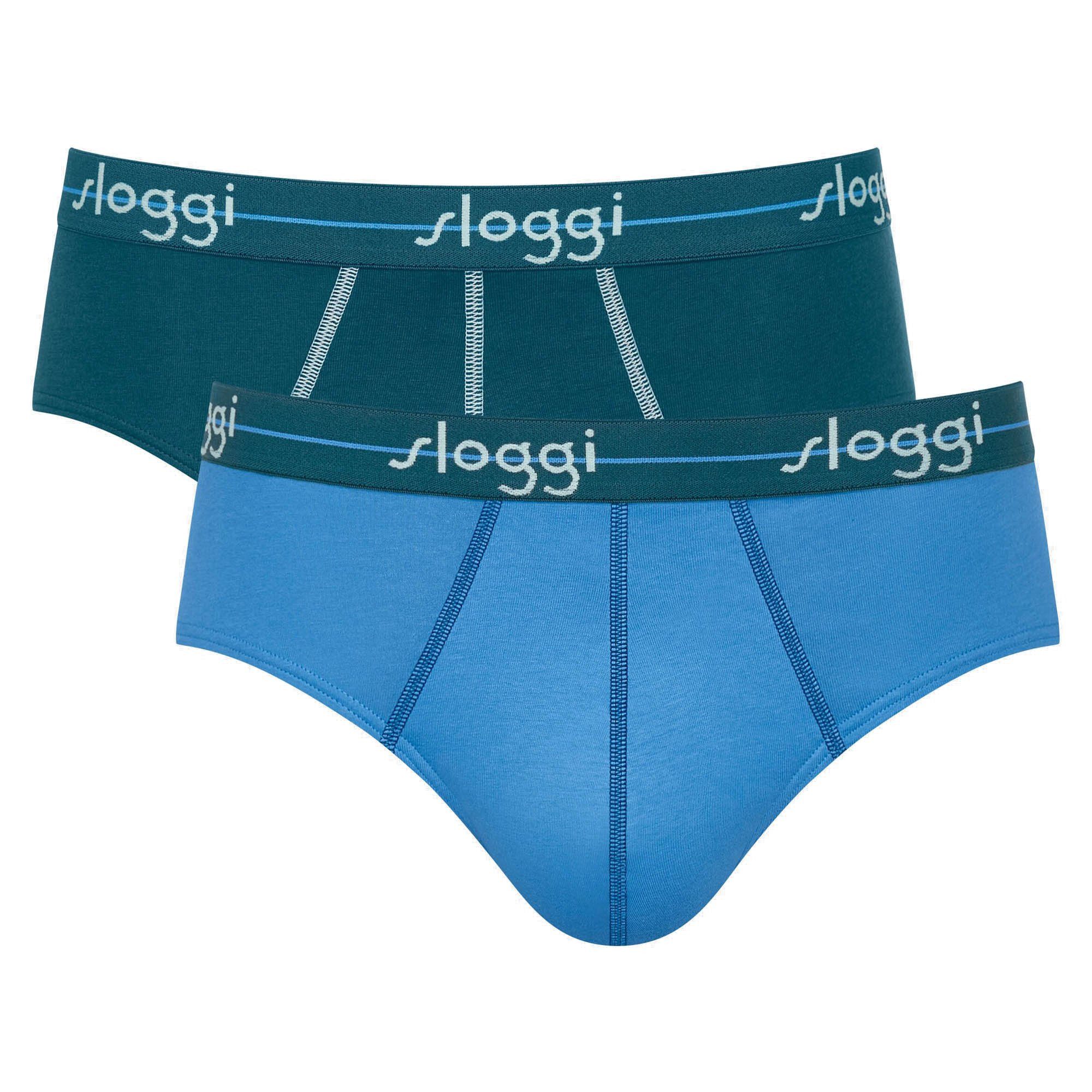 Slip Herren Slip 2er Pack Baumwollmischung