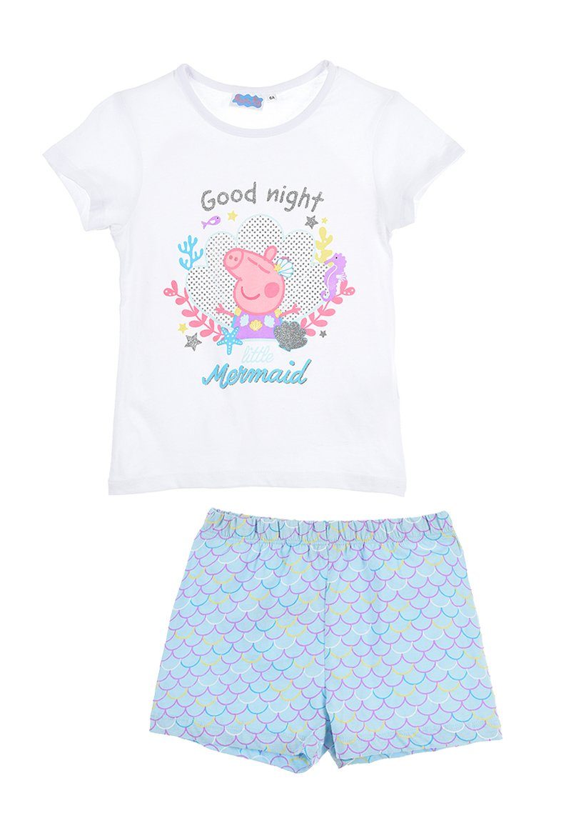 Peppa Pig Shorty + tlg) Peppa Shirt Schlafanzug Mädchen kurzarm Schlaf-Hose Wutz Pyjama (2 Kinder