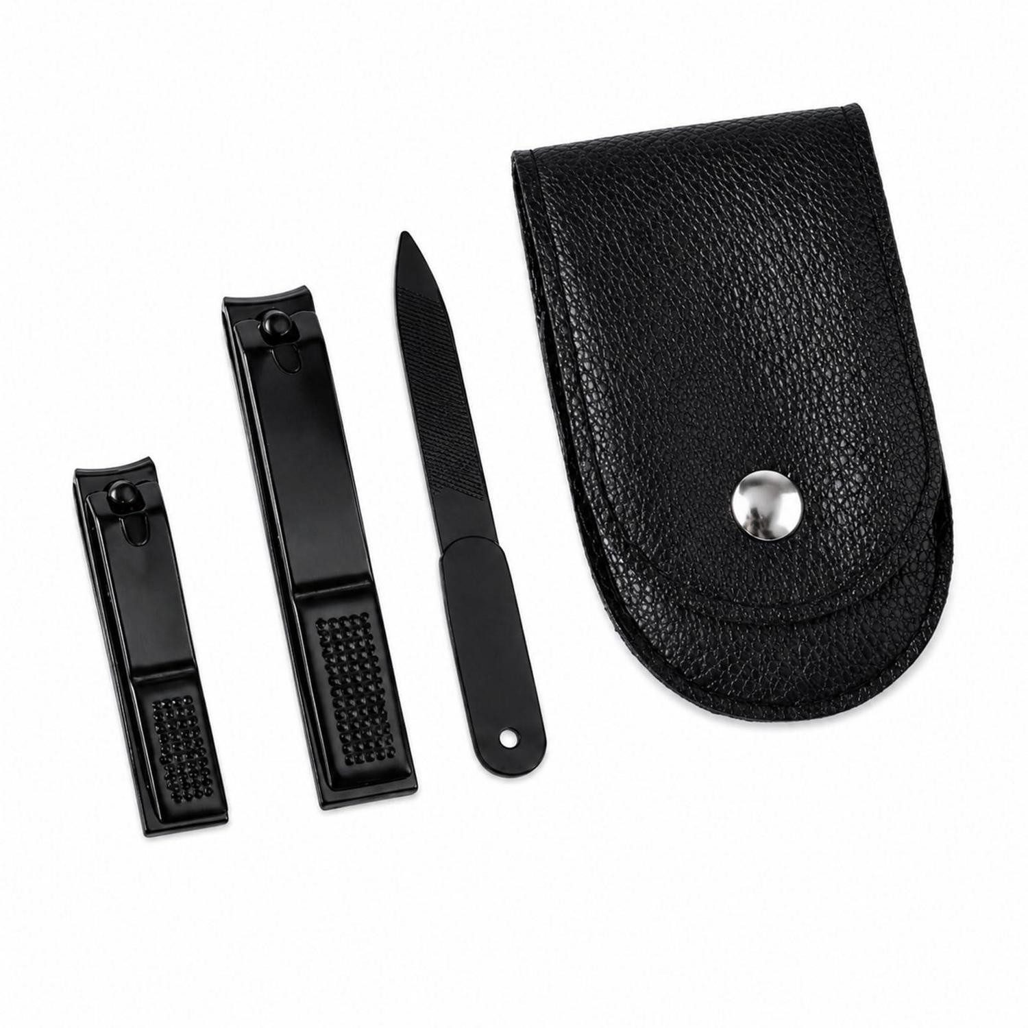 LuxusKollektion Nagelknipser-Set Nagelknipser Set Edelstahl Ultra Wide Jaw