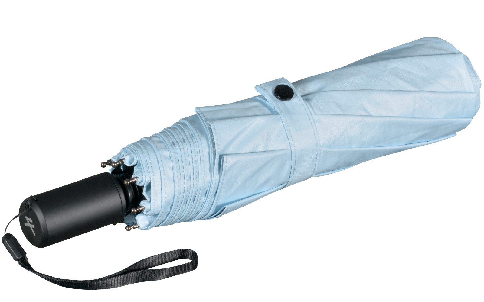 iX-brella Trekkingschirm XL Sonnen-Regenschirm mit UPF 50+, UV-Hitze-Schutz, mit Umhängetasche, mit Handöffner, innen schwarz – Bild 2 von 5