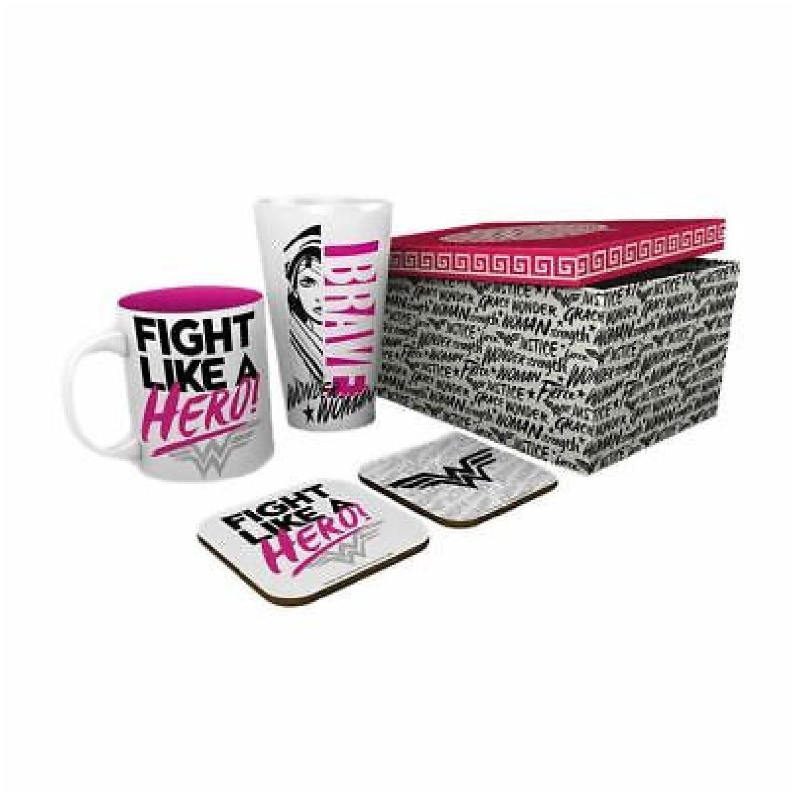 ABYstyle Glas DC COMICS - Pck Glass XXL + Tasse + 2 Coasters Heros*