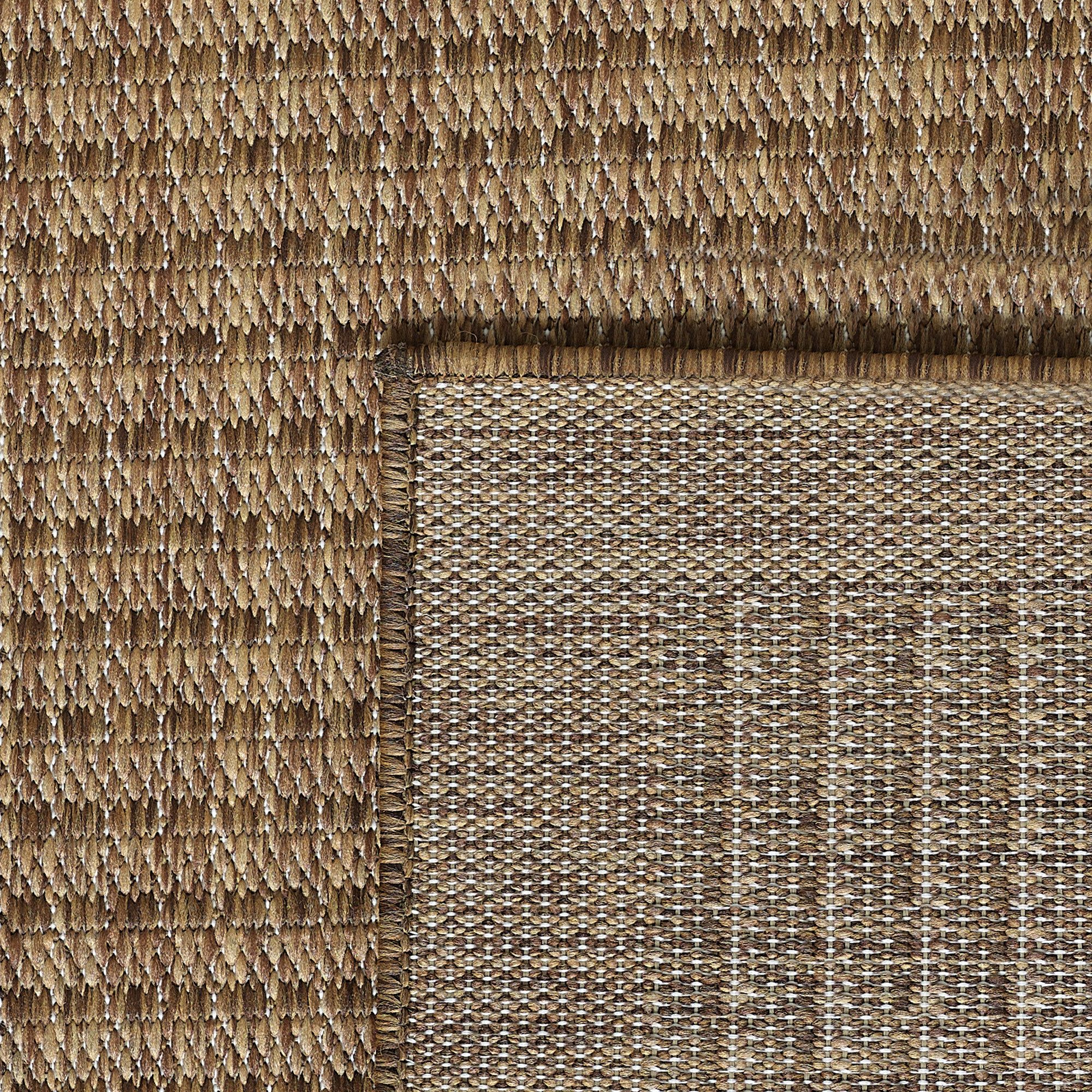 Carpettex Outdoorteppich Unicolor, Rechteck, Höhe: 3 mm, Teppich Wetterfest Waschbar Balkon, Garten, Terrasse und Küchenteppich