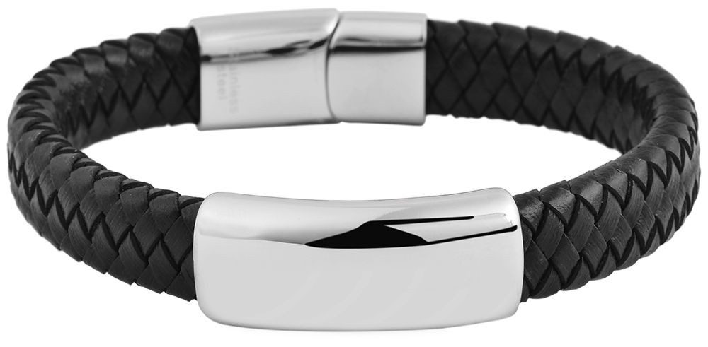 AKZENT Armband Bene Echtleder schwarz