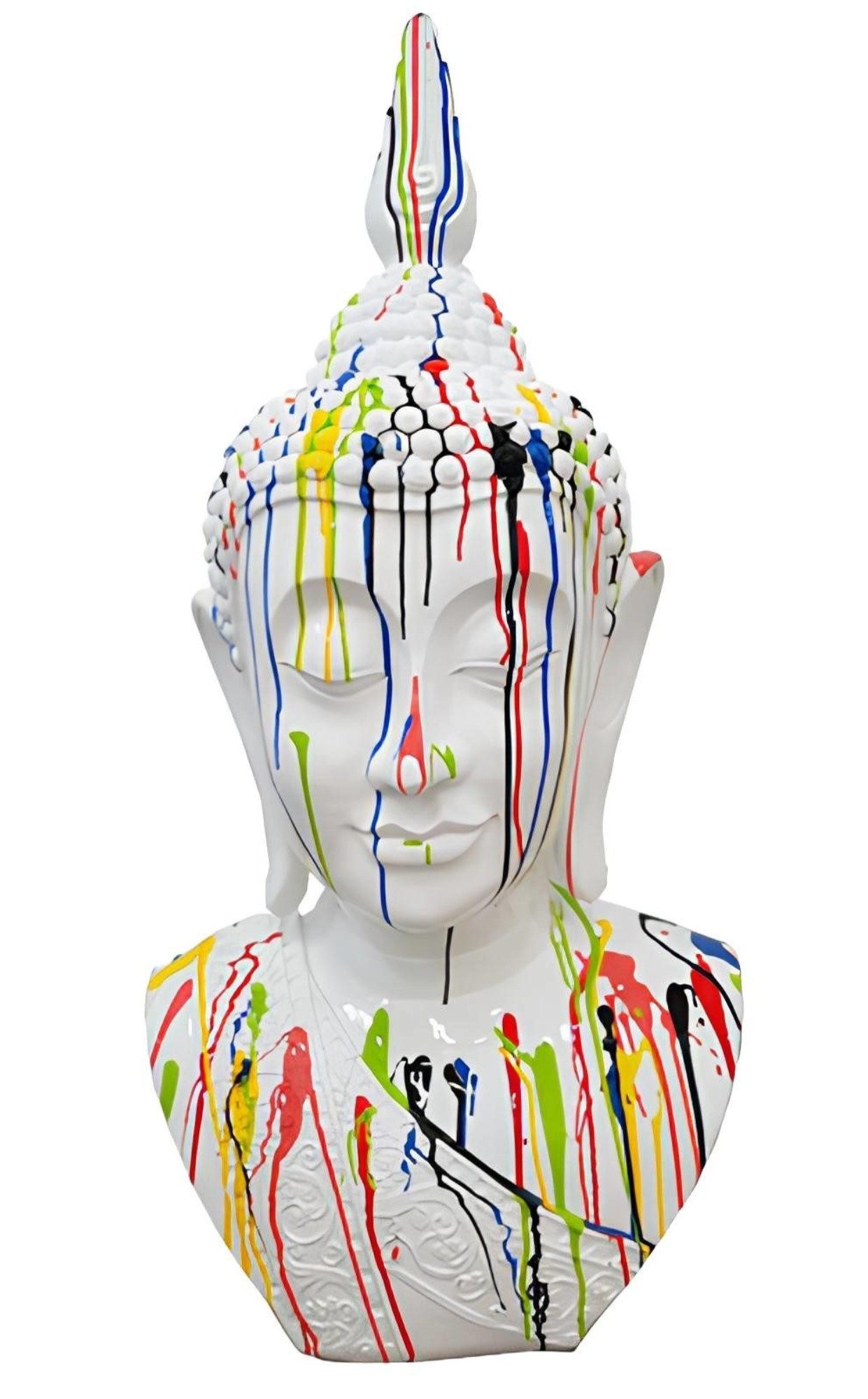 Xlmoebel Buddhafigur Moderne Buddha Skulptur aus wetterbeständigem Kunststoff (Skulptur, Skulptur A715-117cm), Hergestellt in Europa