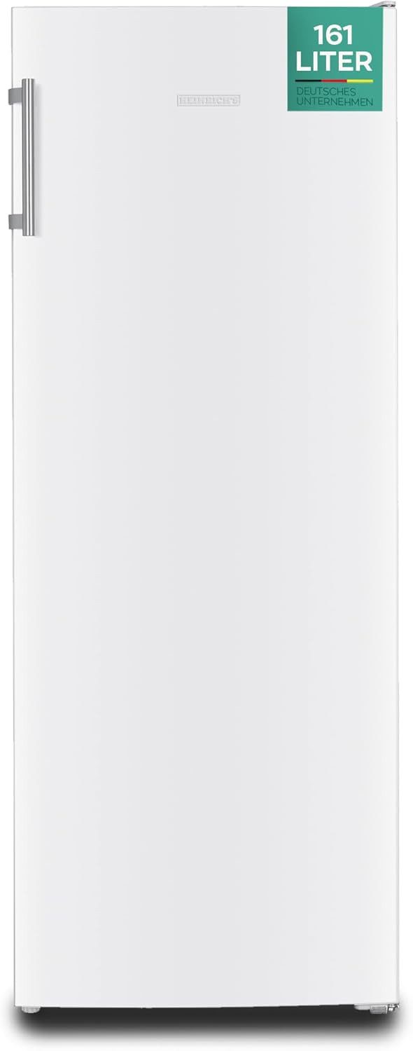 Heinrich´s Gefrierschrank HGS 3192, 143 cm hoch, 60 cm breit, 161L Gefrierschrank, No-Frost Schutz, LED-Display, Alarmfunktion