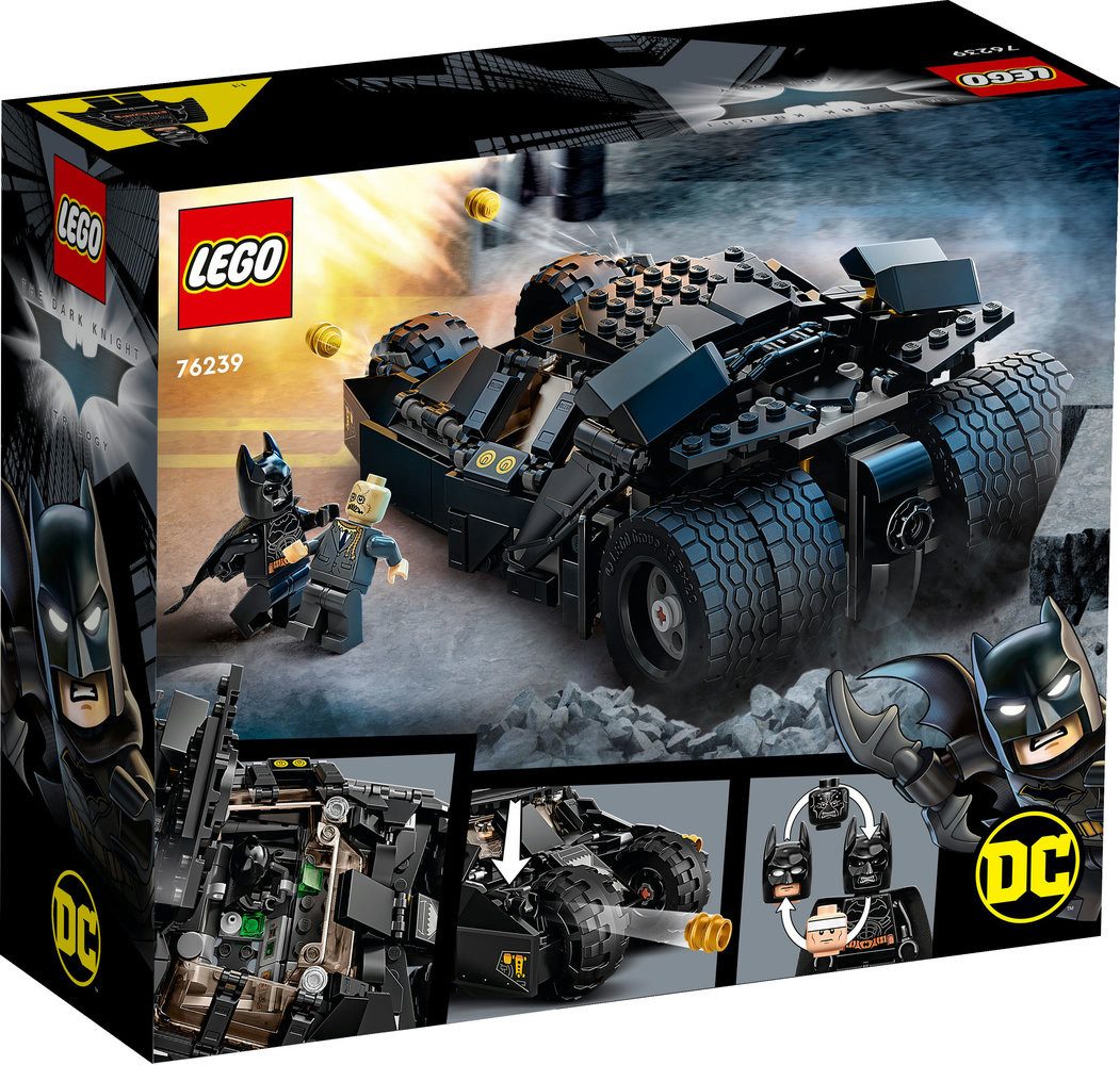 LEGO® LEGO 76239 Super Heroes Batmobile Tumbler: Duell mit Scarecrow Konstruktionsspielsteine, (Set)