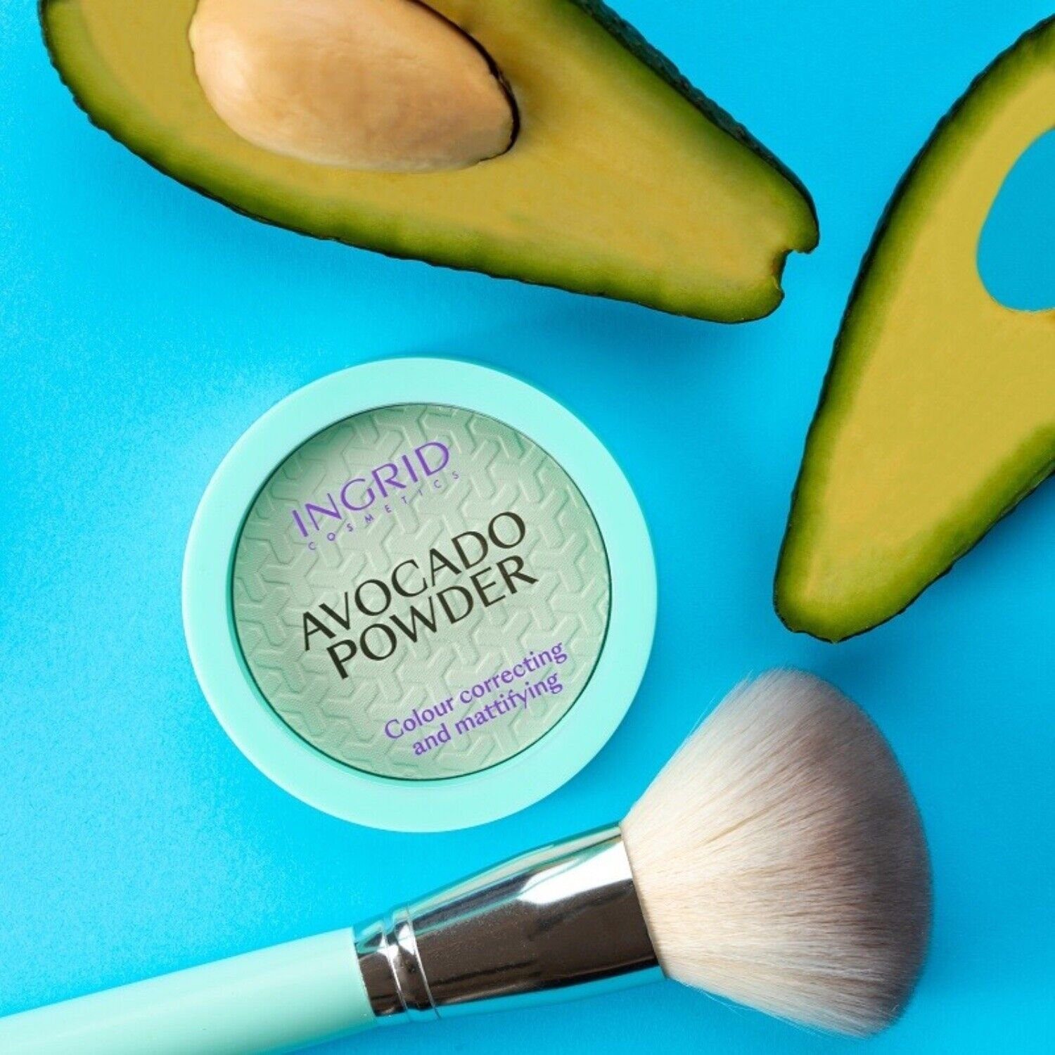 Vollarè Cosmetics Puder Powder mit Mattierender leichte Avocado Puder und natürliche Textur Deckkraft